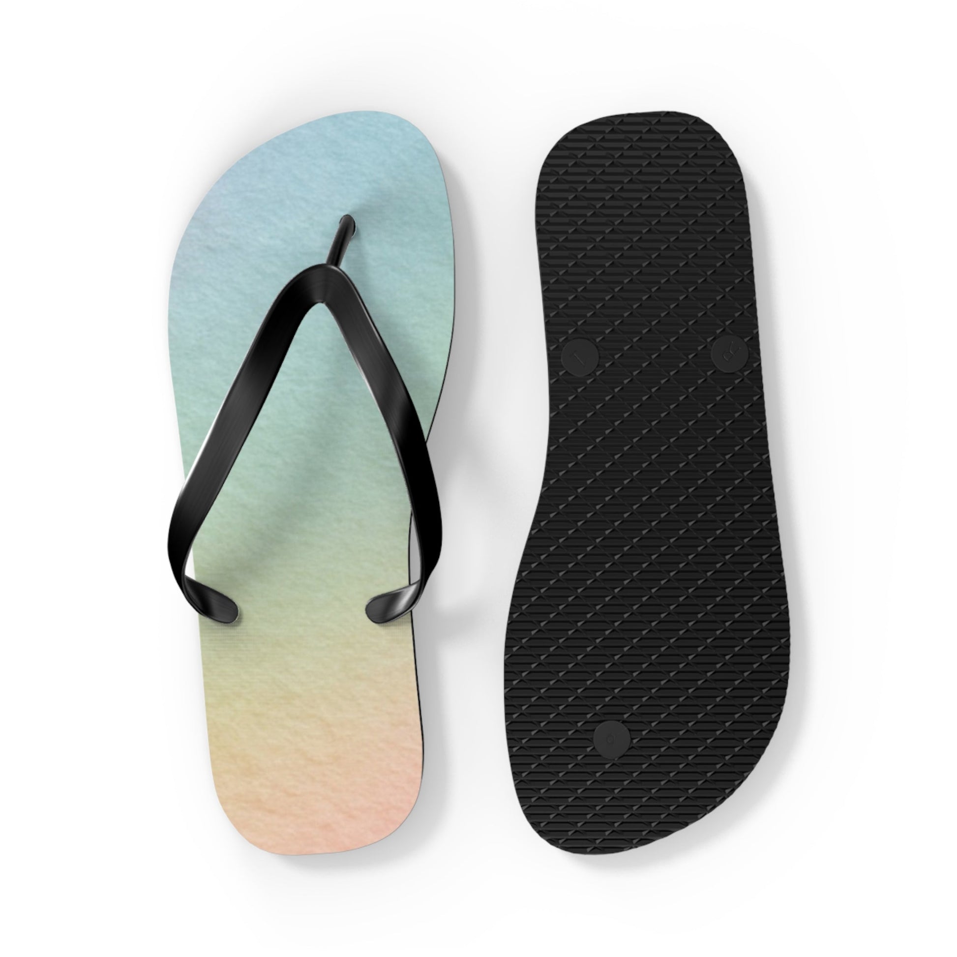 Colorful Gradient Flip Flops, Artsulli - Art is Long, Life is Short, Shoes, , , , , , , 