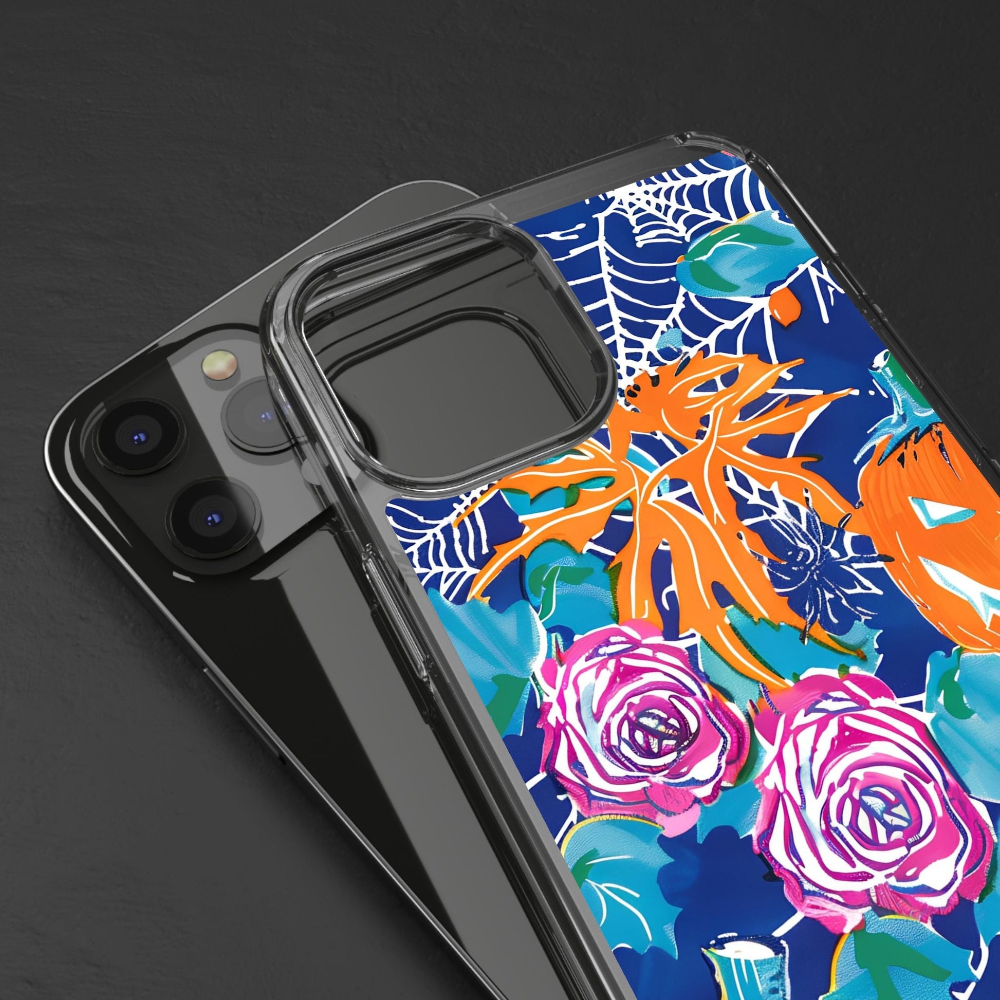 Colorful Halloween Clear Case, Artsulli - Art is Long, Life is Short, Phone Case, , , , , , , 