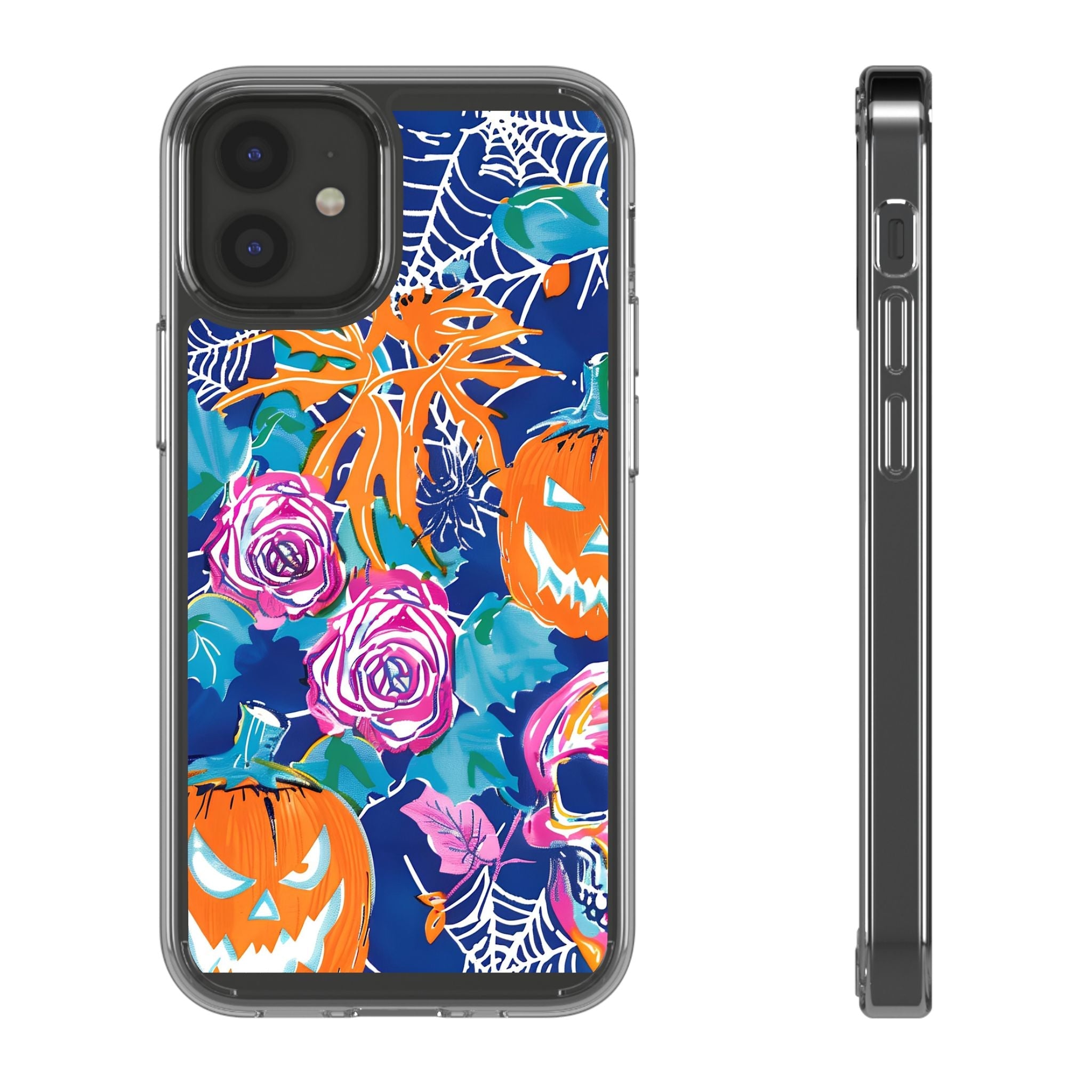 Colorful Halloween Clear Case, Artsulli - Art is Long, Life is Short, Phone Case, Size, iPhone 12 Mini, Surface, Without gift packaging, , , 21435706529493208122