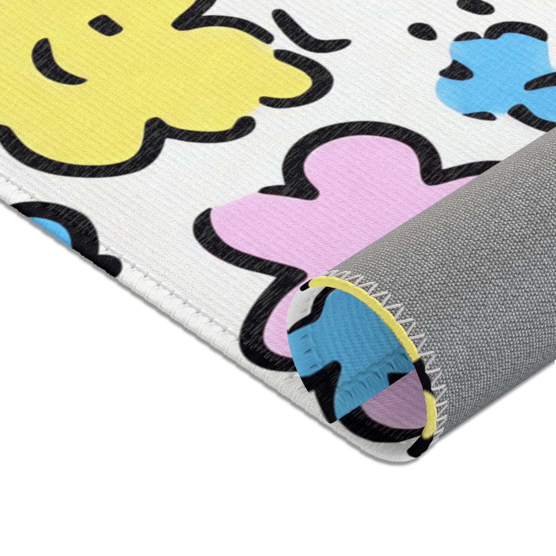 Colorful Hand-Drawn Floral Area Rug, Artsulli - Art is Long, Life is Short, Home Decor, , , , , , , 