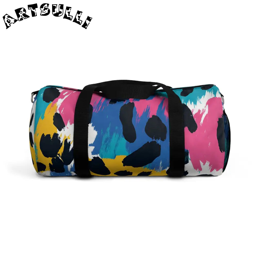 JAKKOUTTHEBXX Colorful Leopard Durable Duffel Bag 2025