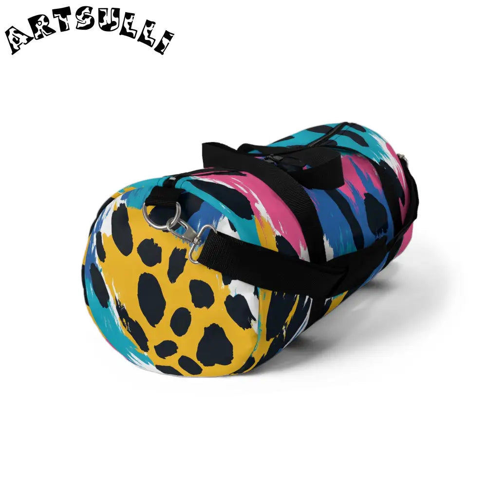JAKKOUTTHEBXX Colorful Leopard Durable Duffel Bag 2025