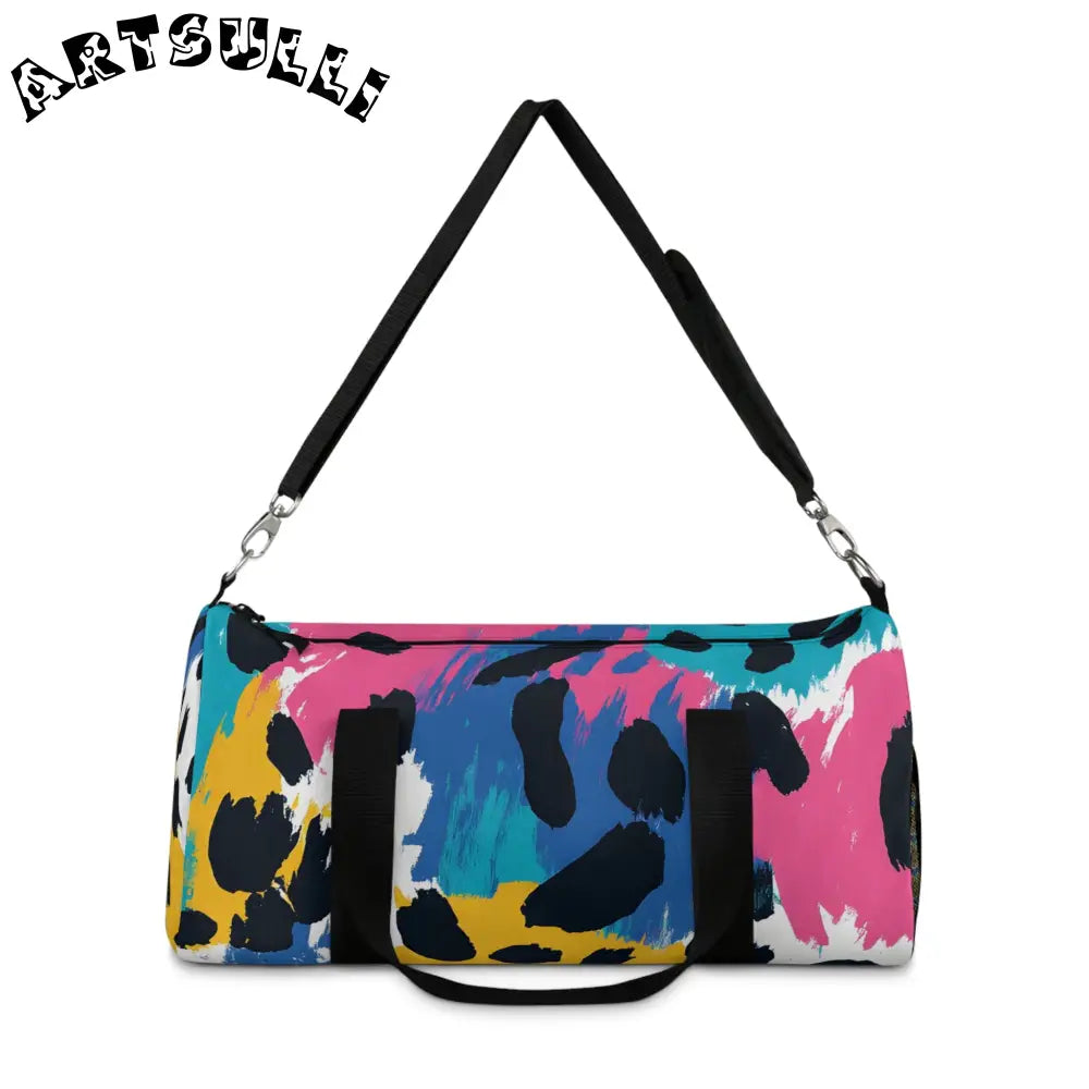 JAKKOUTTHEBXX Colorful Leopard Durable Duffel Bag 2025