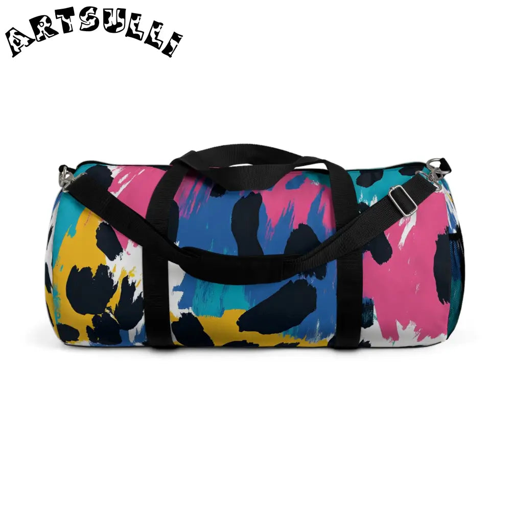 JAKKOUTTHEBXX Colorful Leopard Durable Duffel Bag 2025
