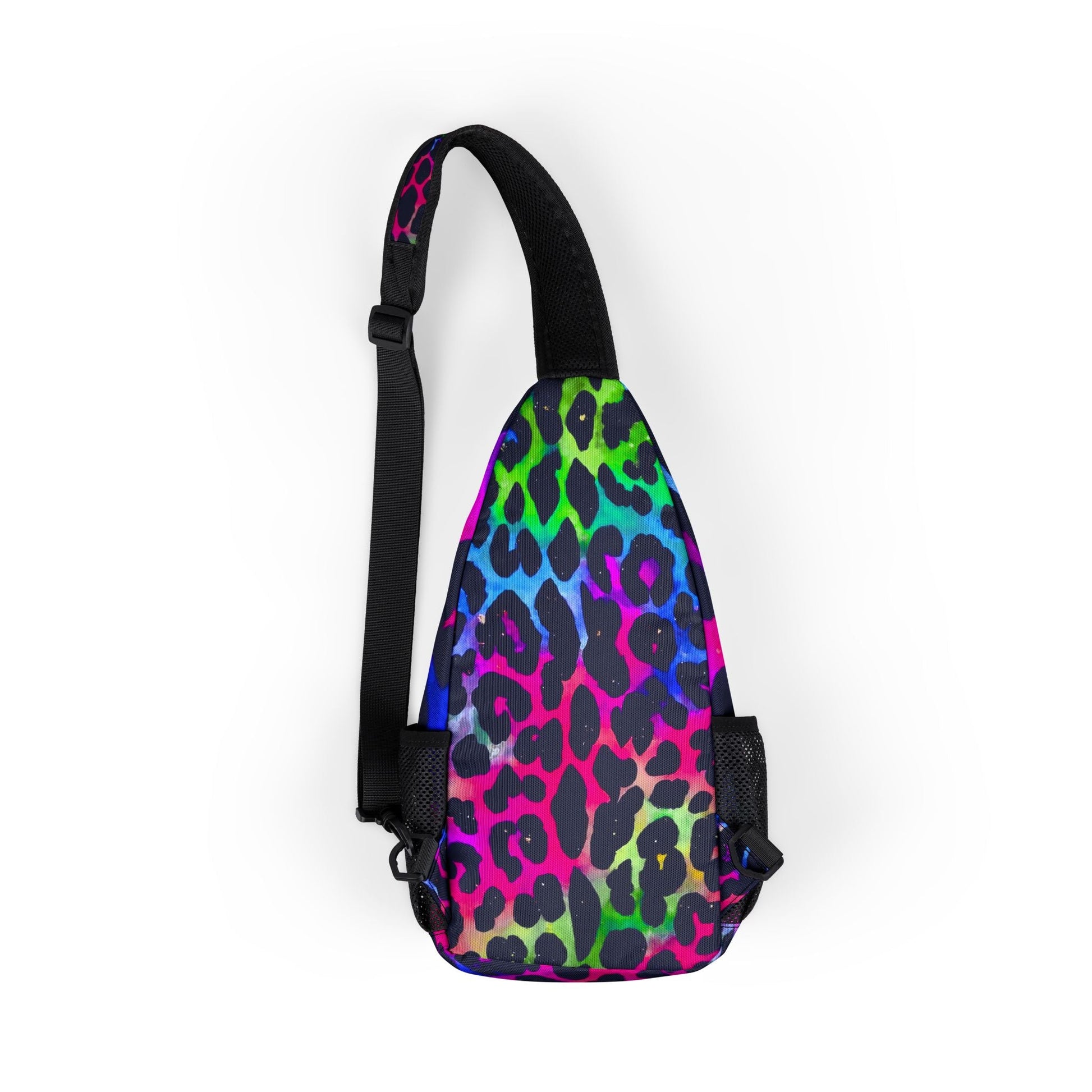 Colorful Leopard Print Chest Bag, Artsulli - Art is Long, Life is Short, Bags, , , , , , , 