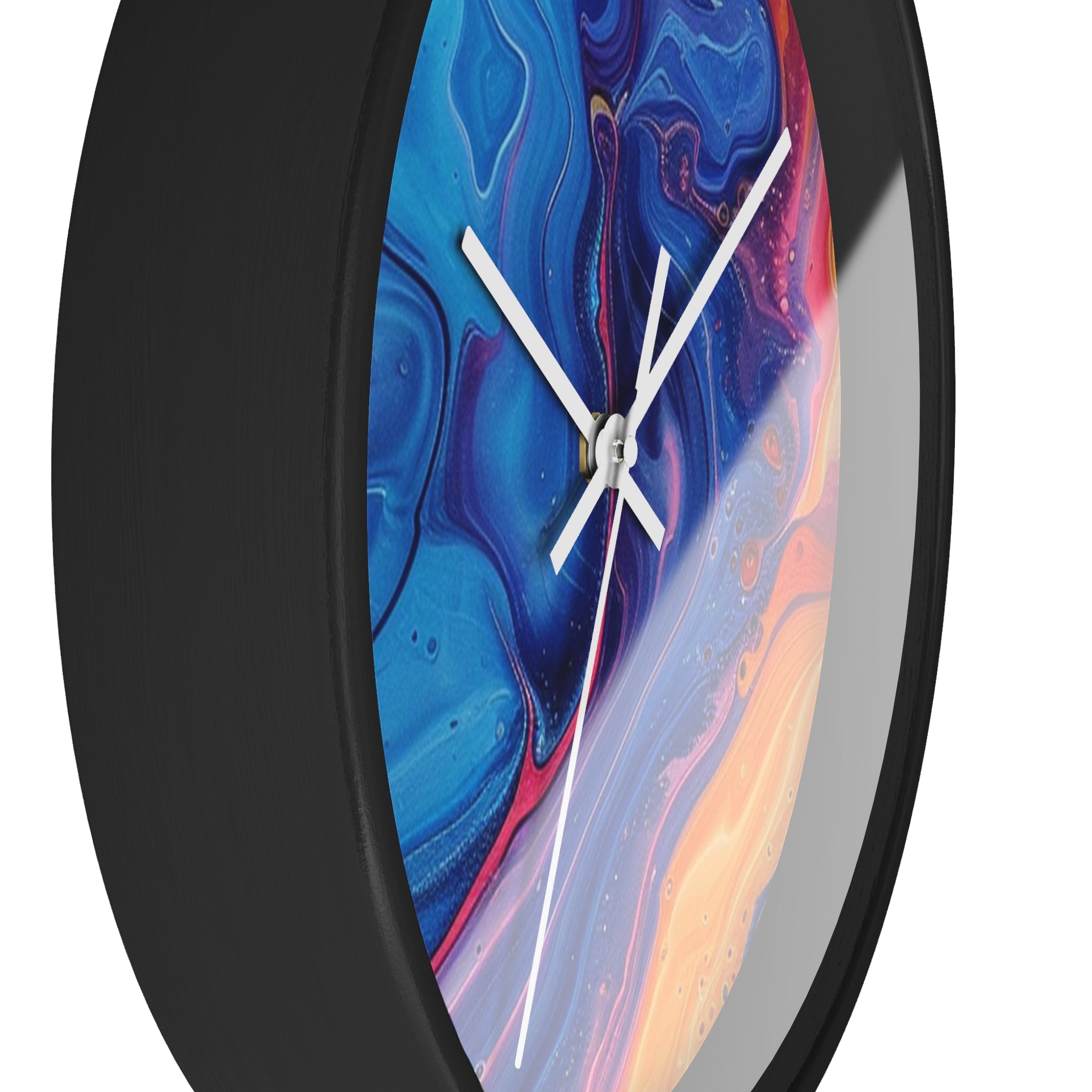 Colorful Marbled Abstract Wall Clock, Artsulli - Art is Long, Life is Short, Home Decor, , , , , , , 