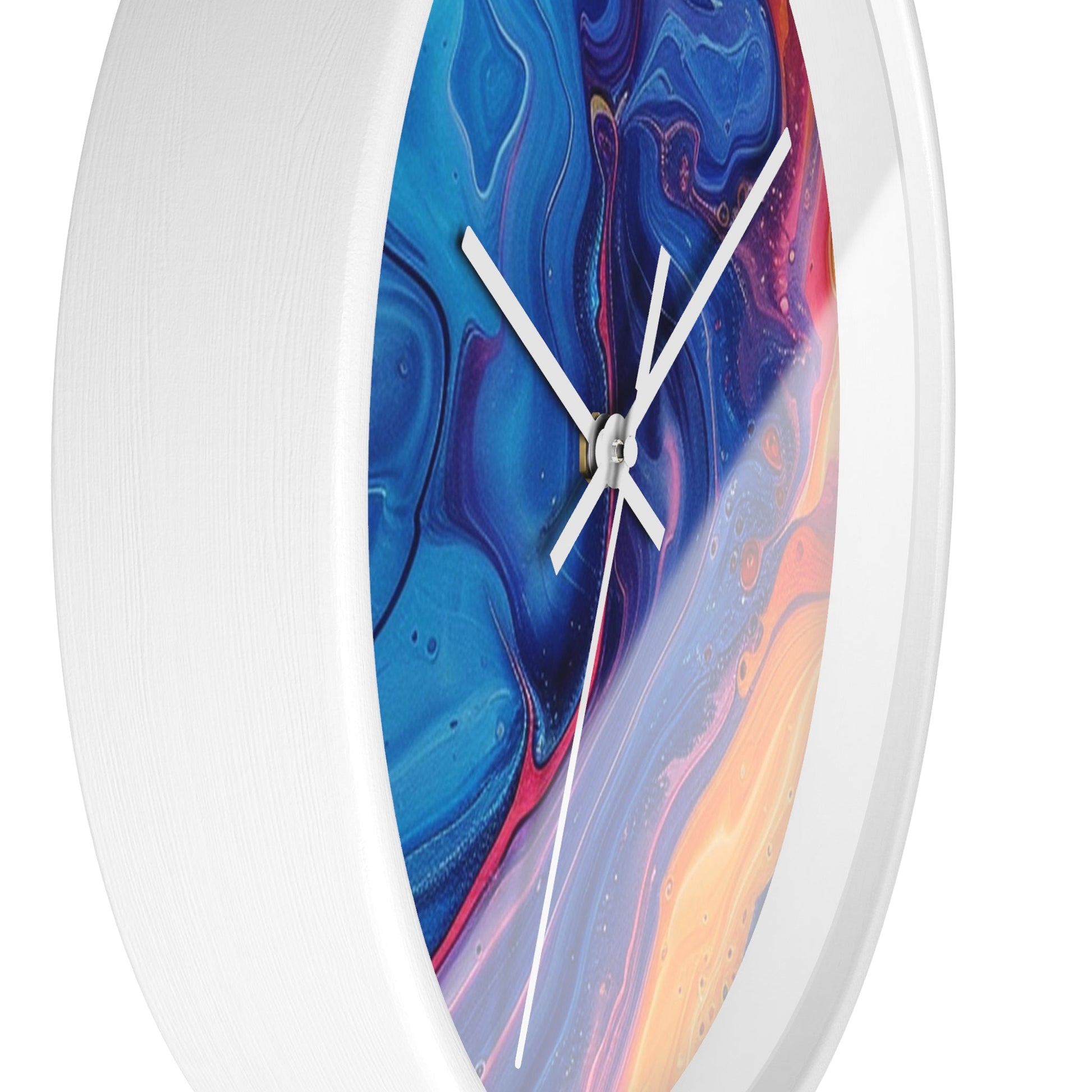 Colorful Marbled Abstract Wall Clock, Artsulli - Art is Long, Life is Short, Home Decor, , , , , , , 