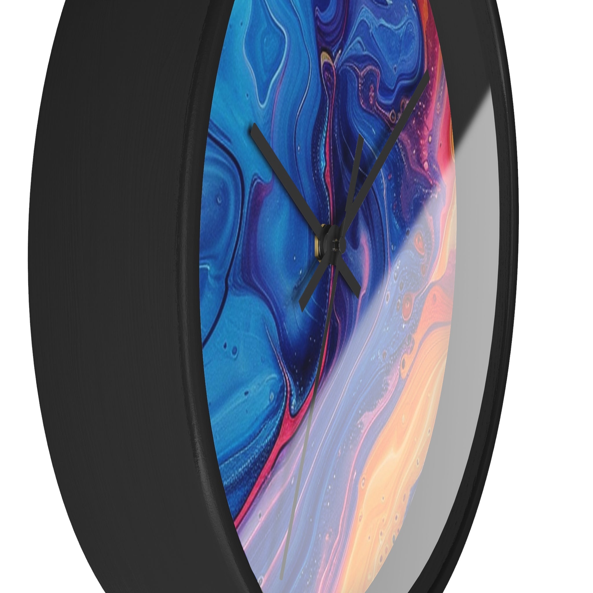 Colorful Marbled Abstract Wall Clock, Artsulli - Art is Long, Life is Short, Home Decor, , , , , , , 