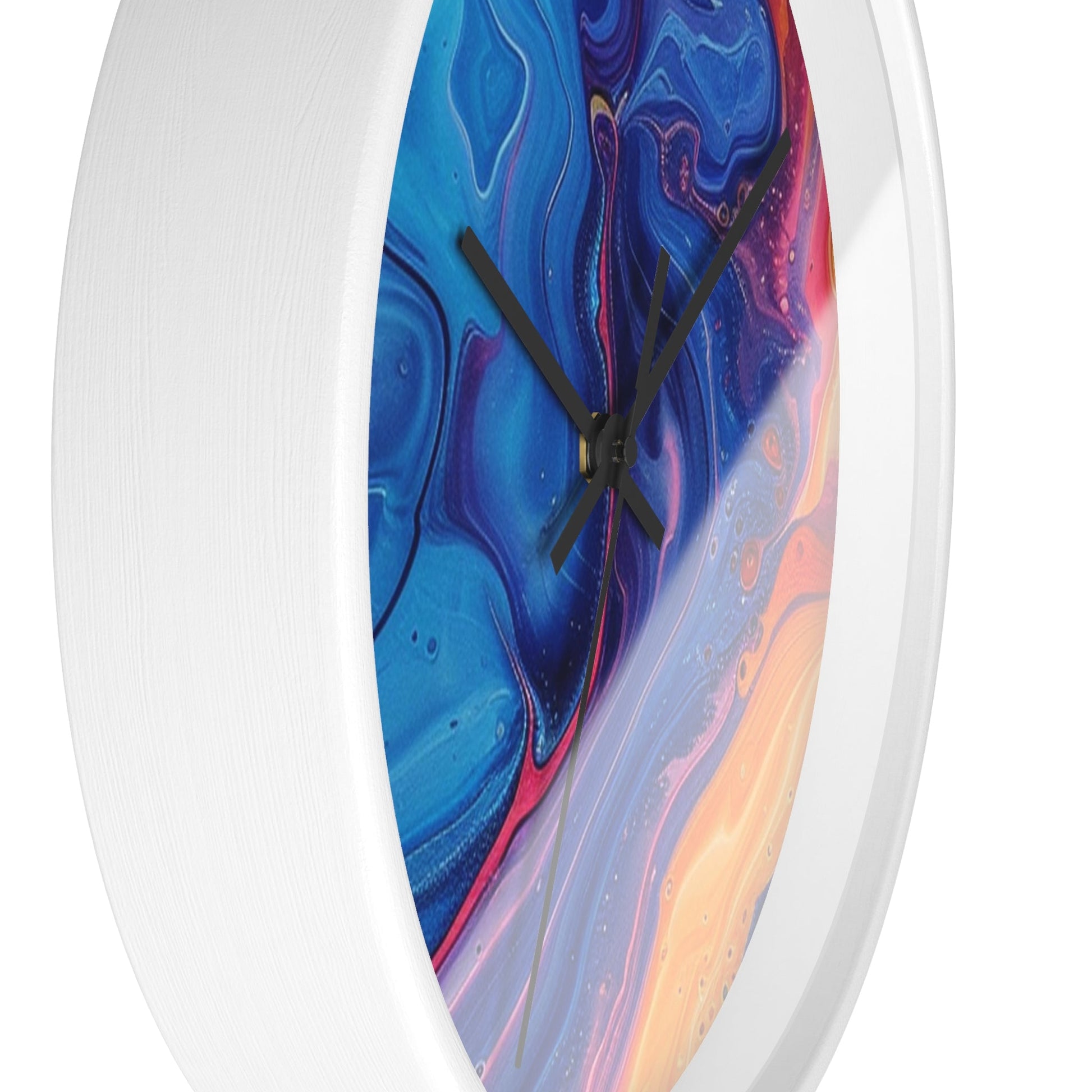 Colorful Marbled Abstract Wall Clock, Artsulli - Art is Long, Life is Short, Home Decor, , , , , , , 