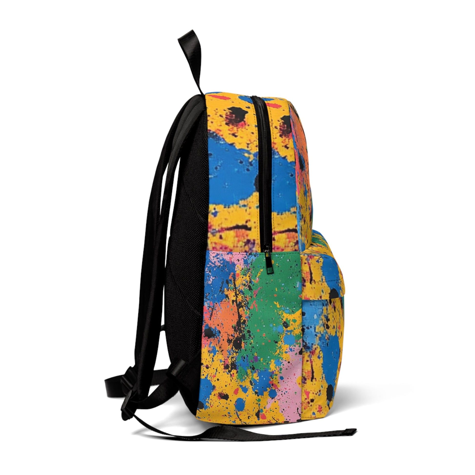 Colorful Paint Splatter Backpack, Artsulli - Art is Long, Life is Short, Bags, , , , , , , 