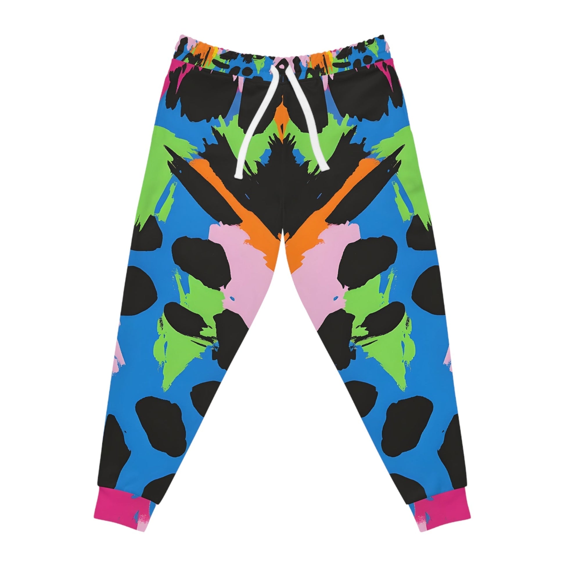 Colorful Paint Splatter Joggers, Artsulli - Art is Long, Life is Short, All Over Prints, Size, S, Color, Seam thread color automatically matched to design, , , 19527244865627848918