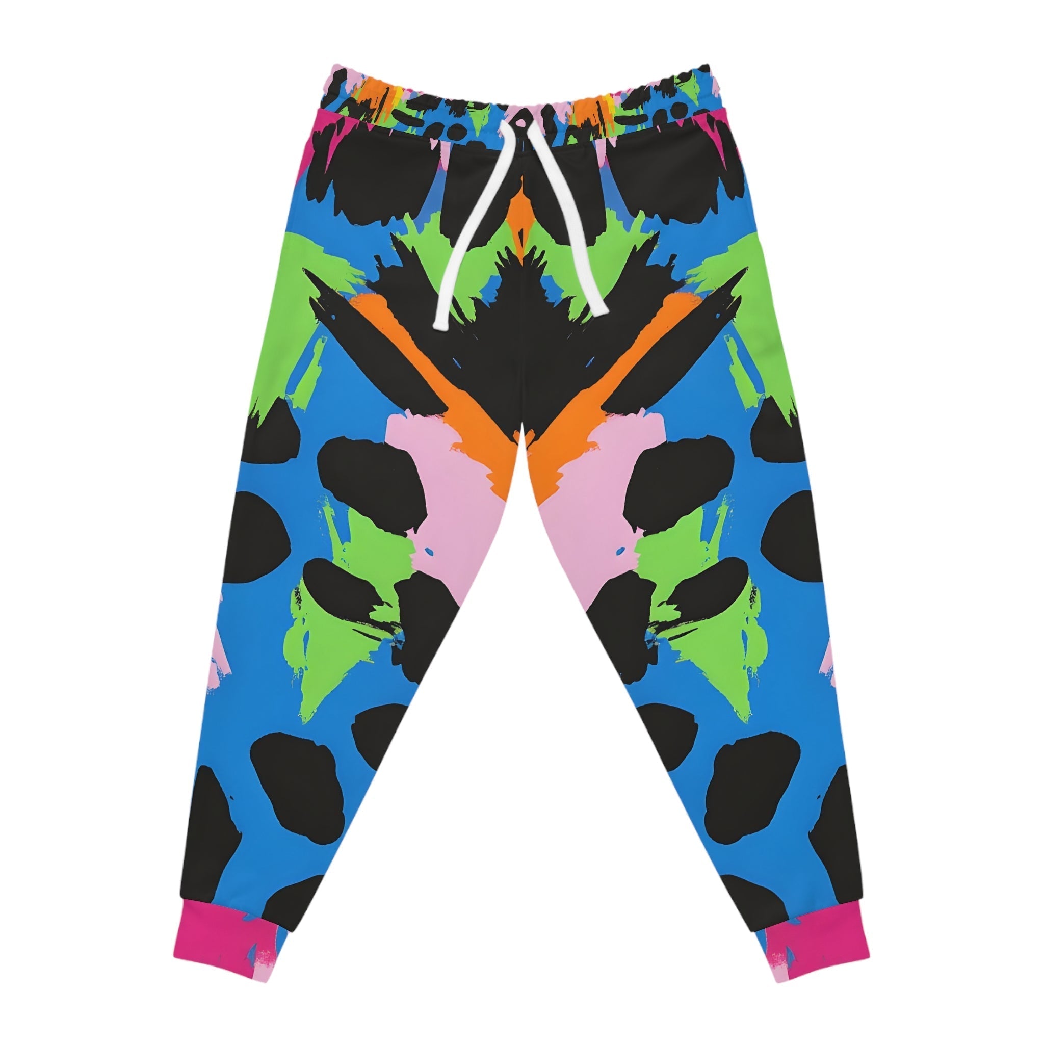 Colorful Paint Splatter Joggers, Artsulli - Art is Long, Life is Short, All Over Prints, Size, S, Color, Seam thread color automatically matched to design, , , 19527244865627848918