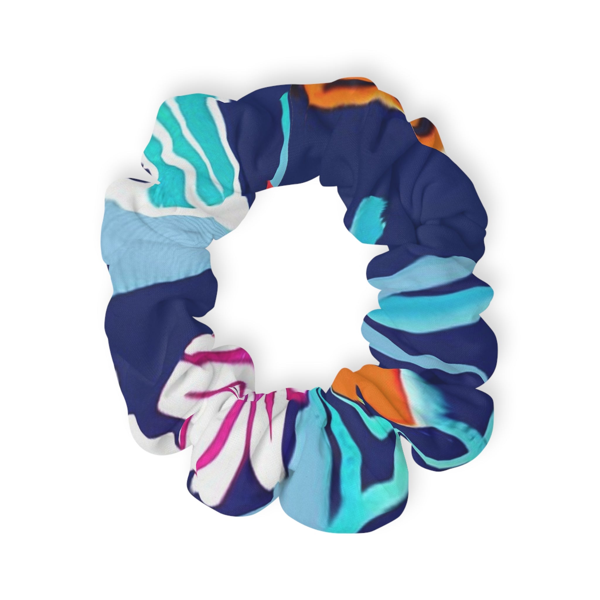 Colorful Patterned Jersey Scrunchie, Artsulli - Art is Long, Life is Short, Accessories, Size, 4'' × 4'', , , , , 54507315492733308245