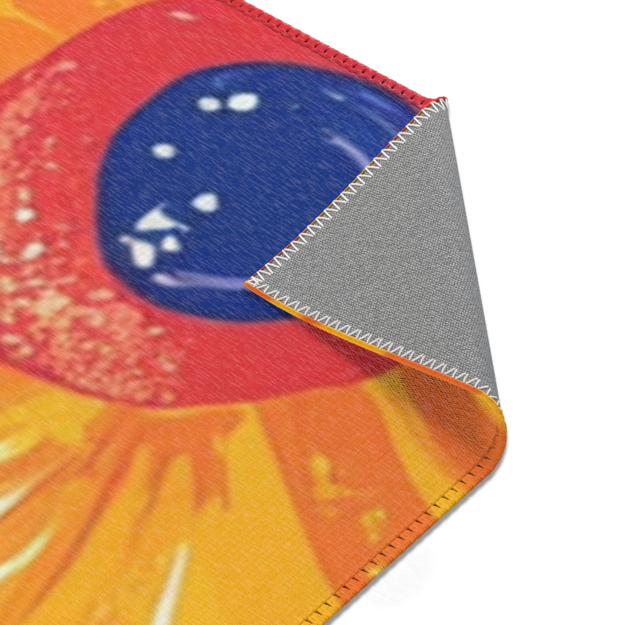 Colorful Psychedelic Floral Area Rug, Artsulli - Art is Long, Life is Short, Home Decor, , , , , , , 