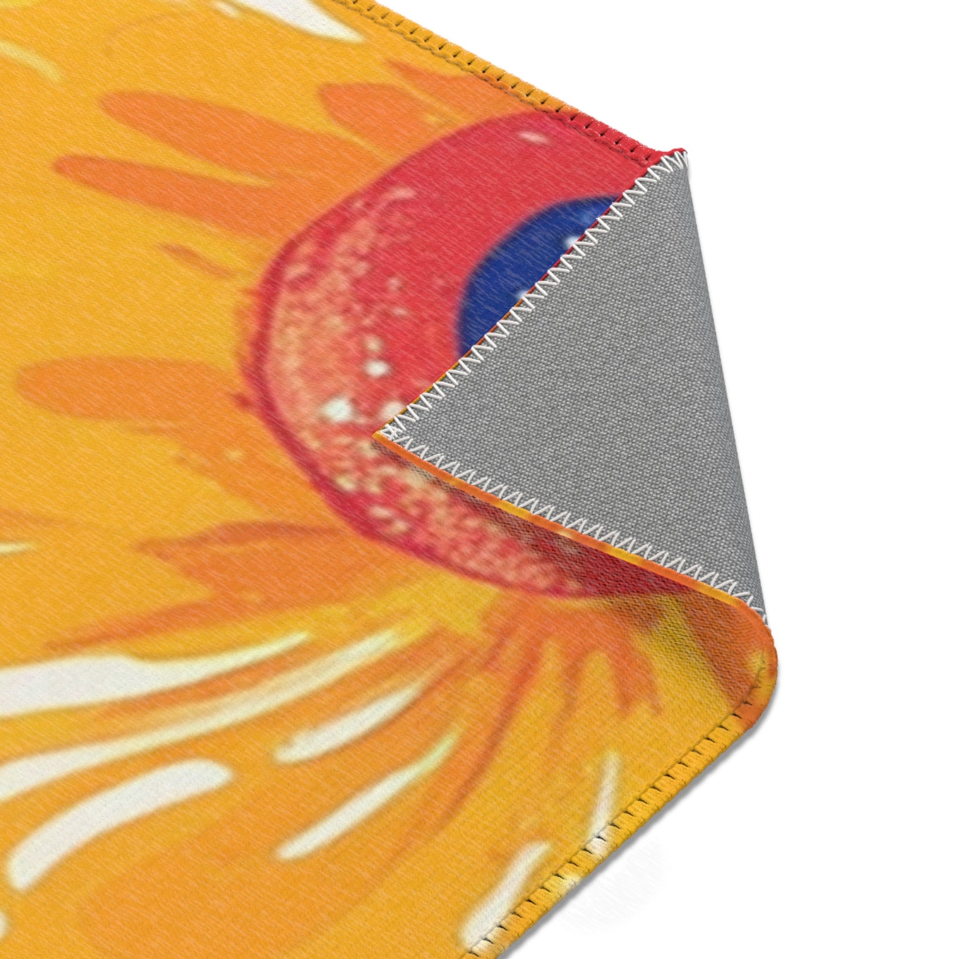 Colorful Psychedelic Floral Area Rug, Artsulli - Art is Long, Life is Short, Home Decor, , , , , , , 