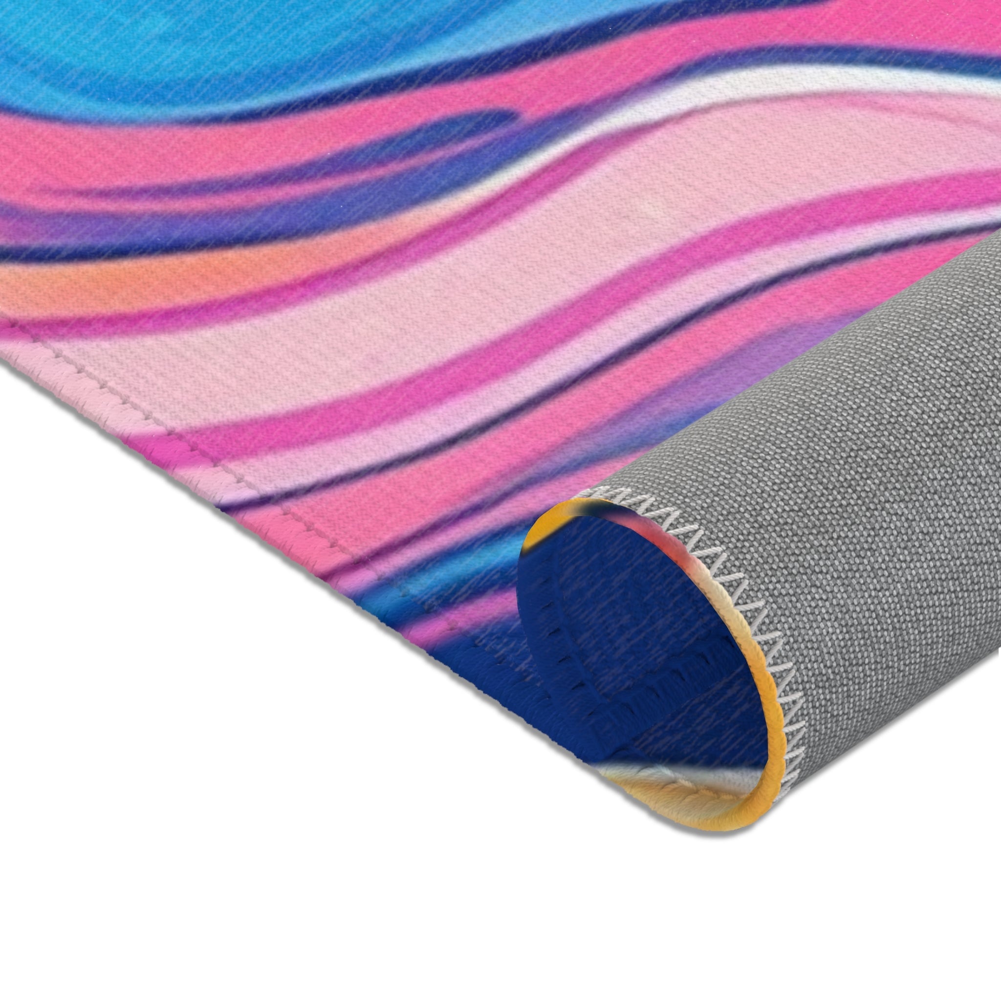 Colorful Psychedelic Floral Area Rug, Artsulli - Art is Long, Life is Short, Home Decor, , , , , , , 