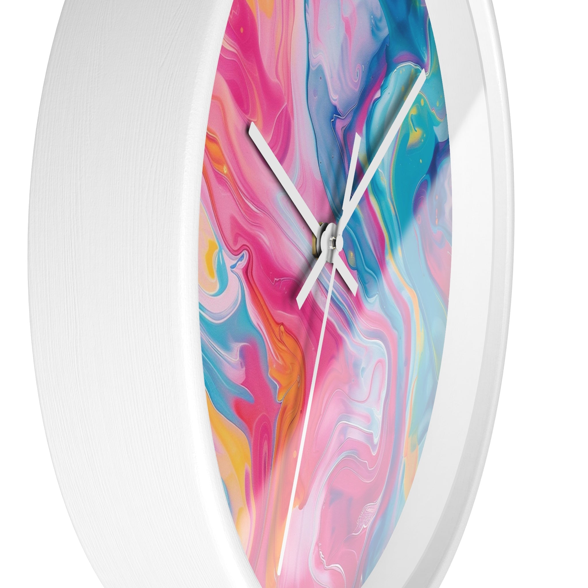 Colorful Swirl Abstract Wall Clock, Artsulli - Art is Long, Life is Short, Home Decor, , , , , , , 
