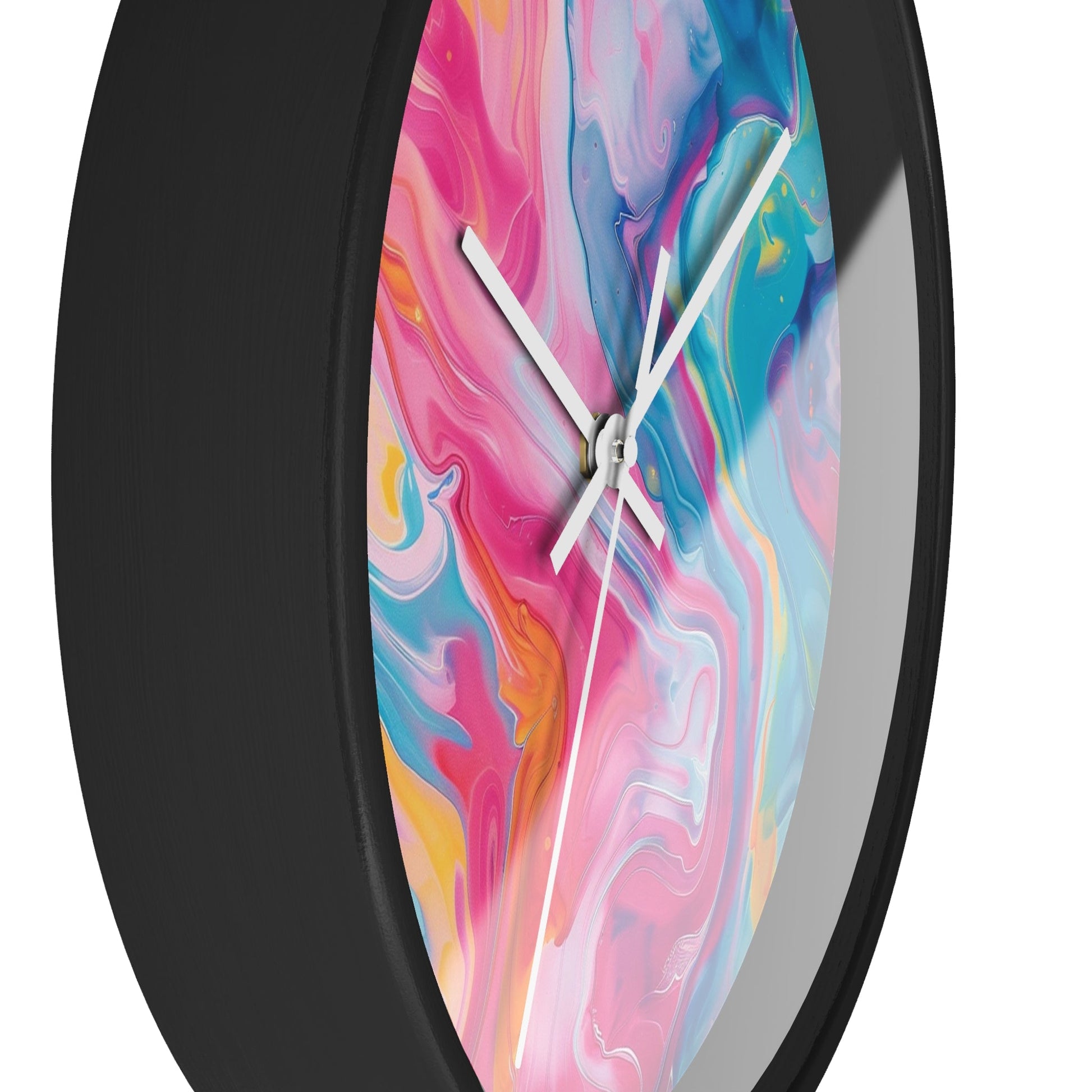 Colorful Swirl Abstract Wall Clock, Artsulli - Art is Long, Life is Short, Home Decor, , , , , , , 