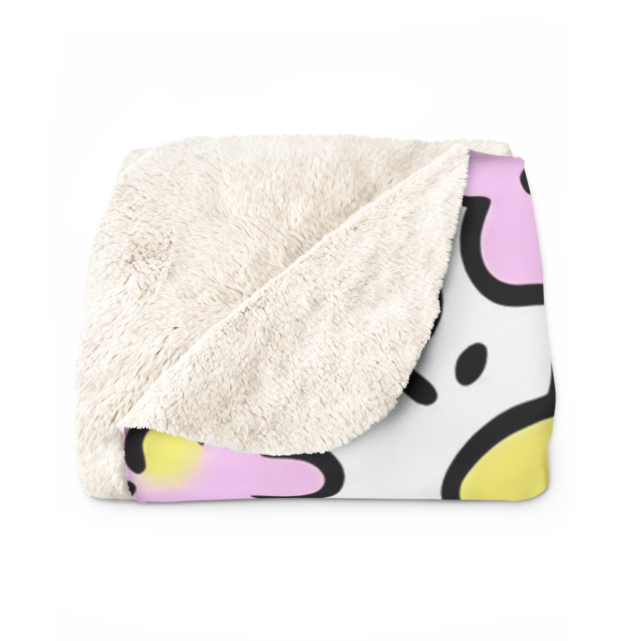Colorful Wildflower Sherpa Fleece Blanket, Artsulli - Art is Long, Life is Short, Home Decor, , , , , , , 