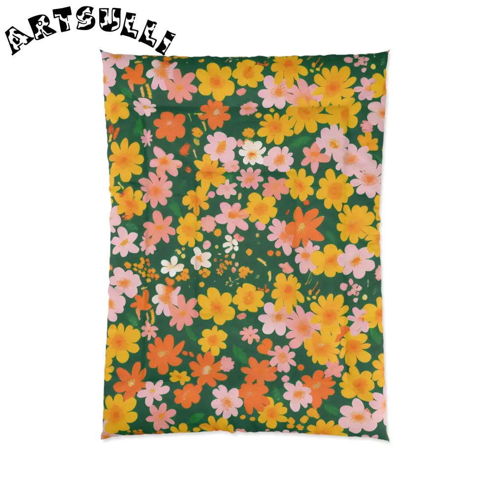 JAKKOUTTHEBXX Cozy Green Floral Throw Blanket 2025