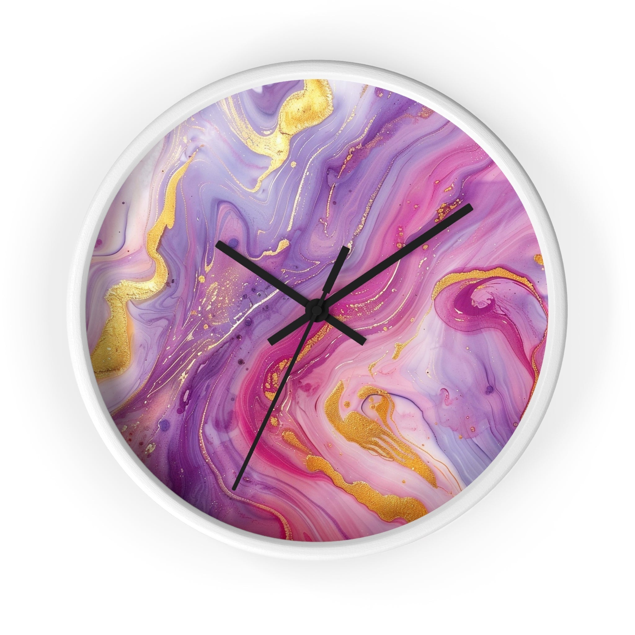 Copy of Wall Clock, Artsulli - Art is Long, Life is Short, Home Decor, Color, White Base, Hands, Black, Size, 10", 31608392473166927276
