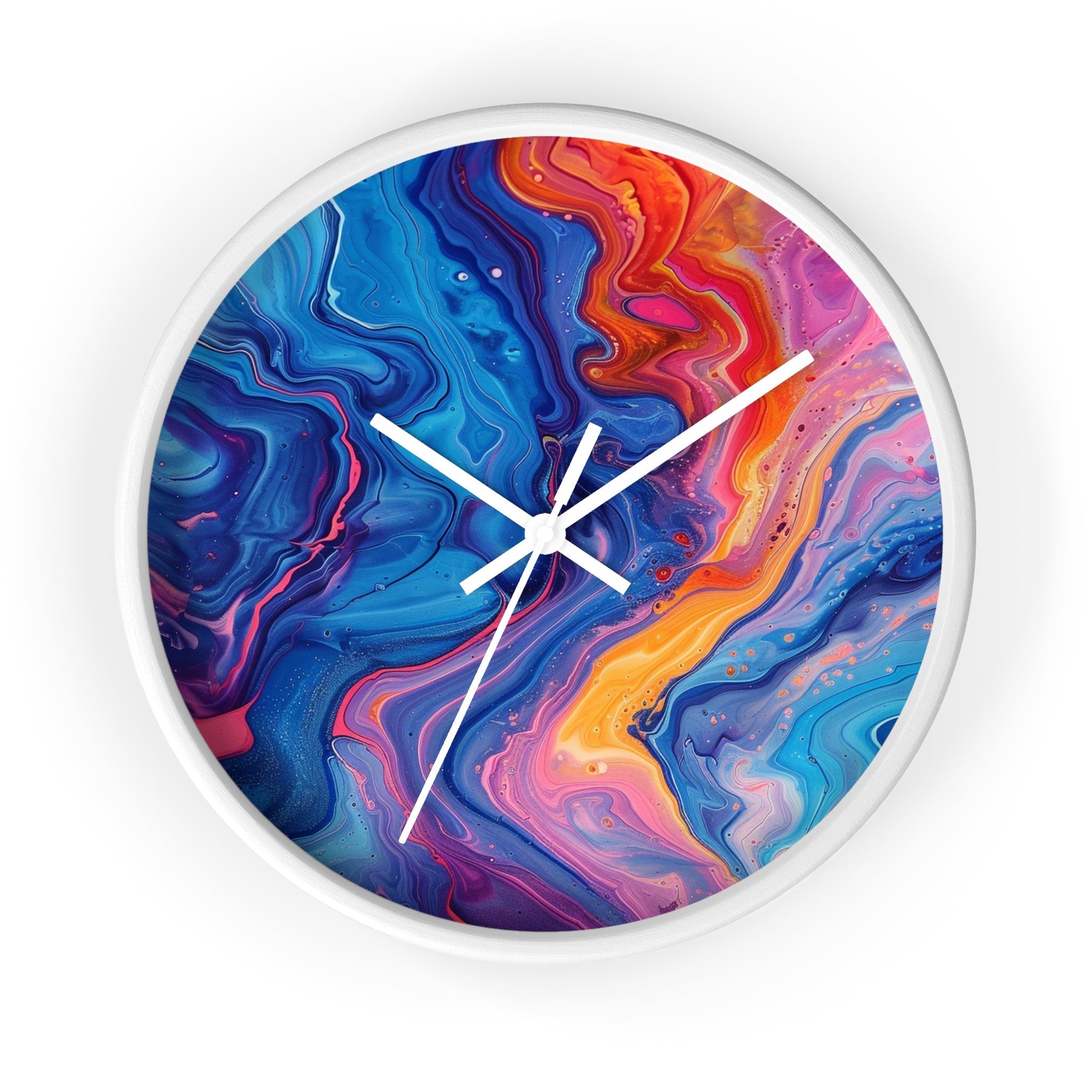 Copy of Wall Clock, Artsulli - Art is Long, Life is Short, Home Decor, Color, White Base, Hands, White, Size, 10", 18452324452103067109