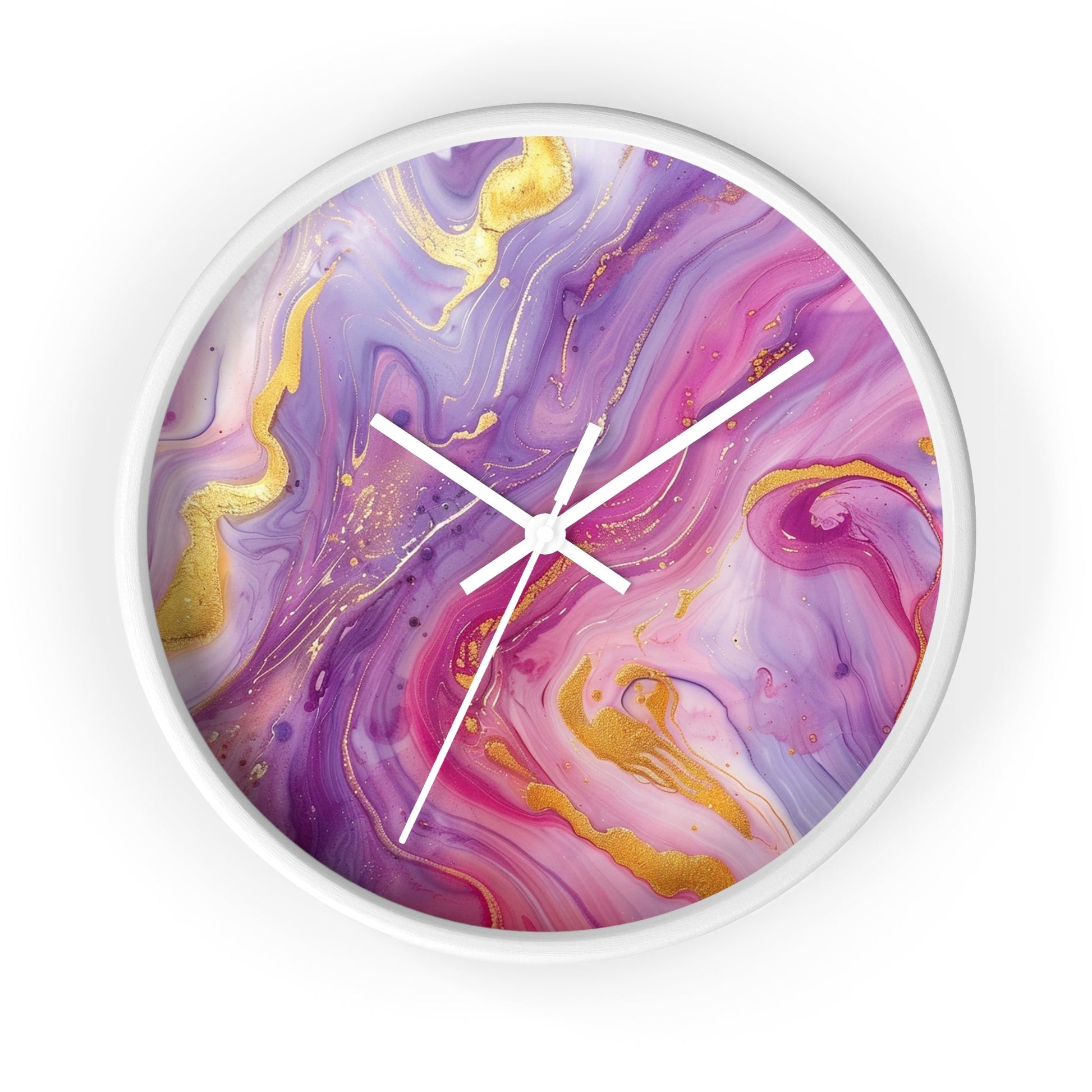 Copy of Wall Clock, Artsulli - Art is Long, Life is Short, Home Decor, Color, White Base, Hands, White, Size, 10", 19333736263353135075