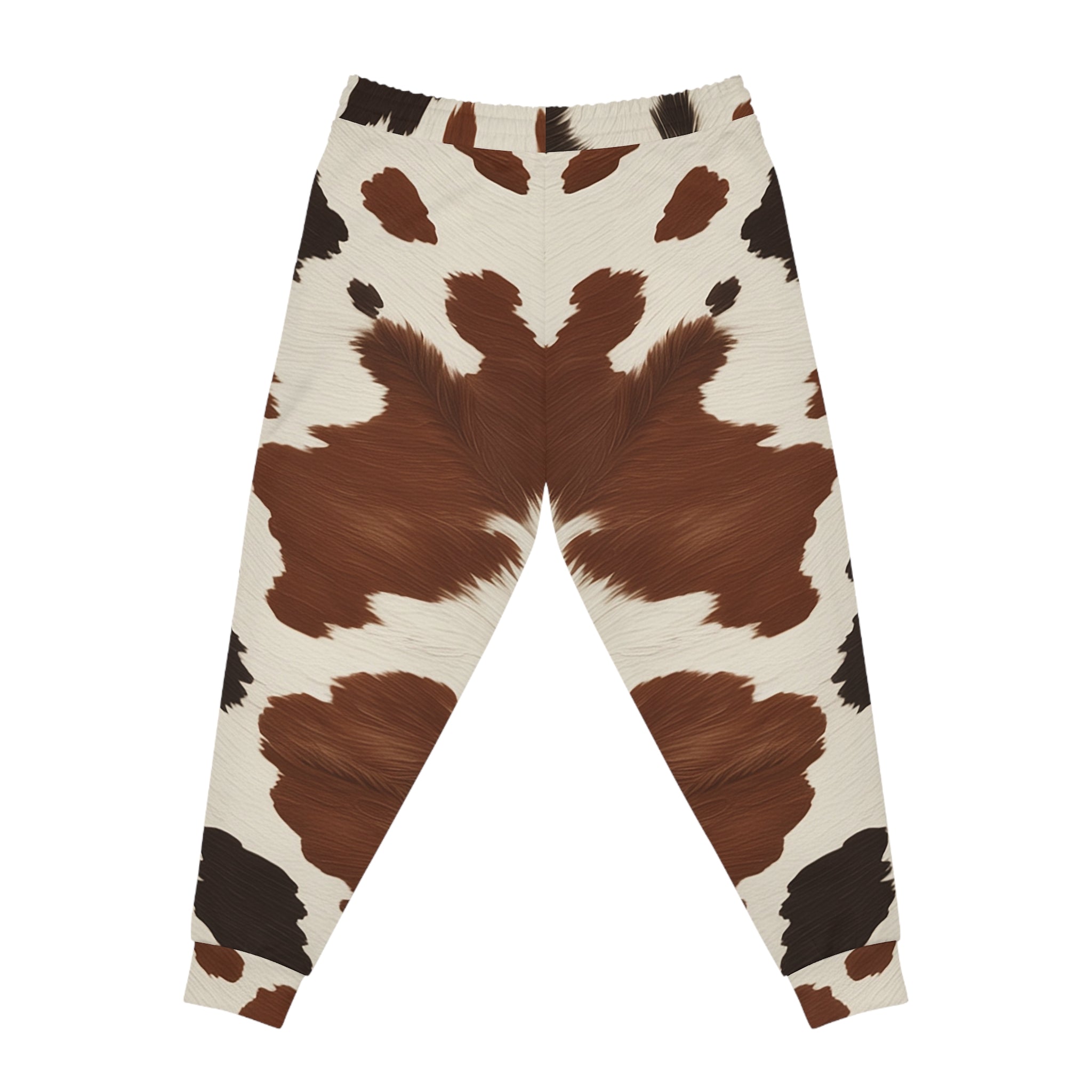 Cow Print Athletic Joggers, Artsulli - Art is Long, Life is Short, All Over Prints, , , , , , , 