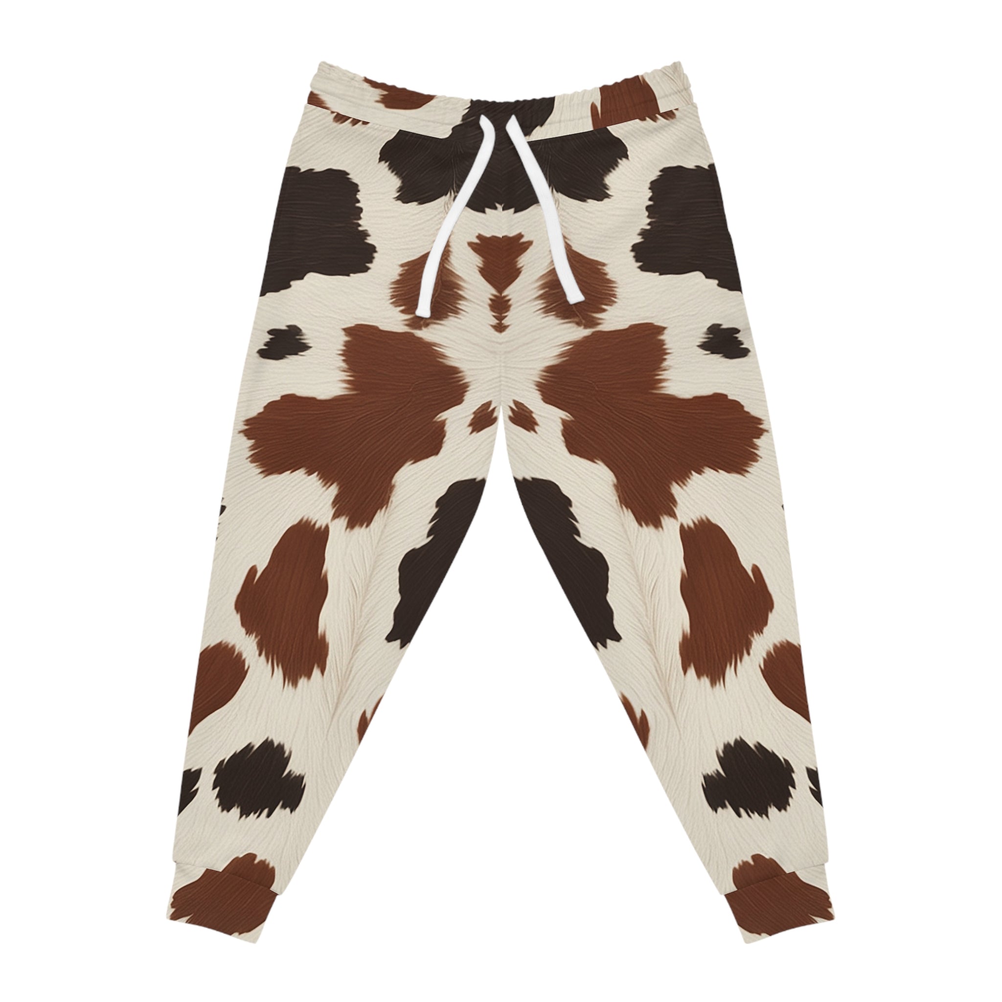 Printify Cow Print Athletic Joggers 2025