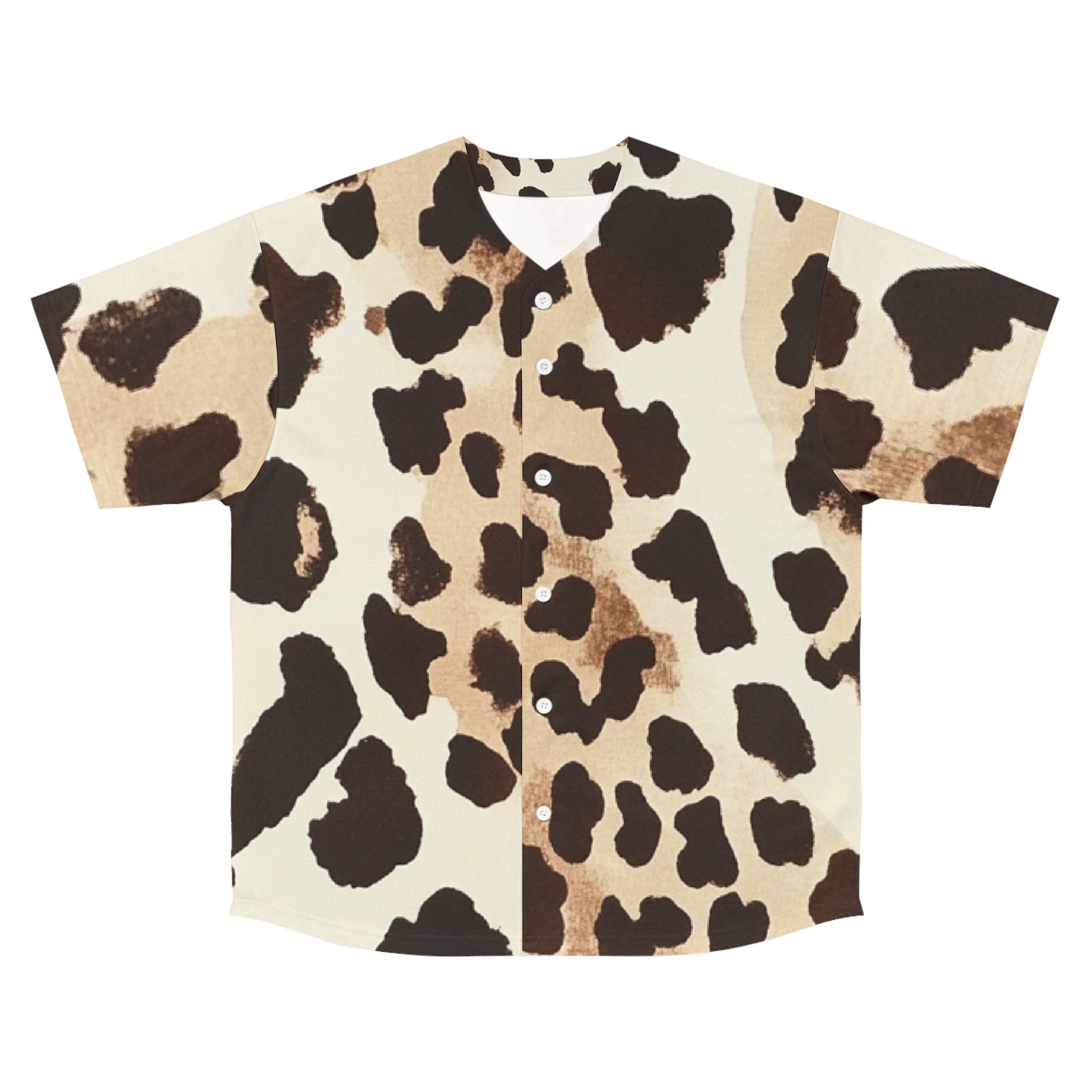 Printify Cow Print Baseball Jersey 2025
