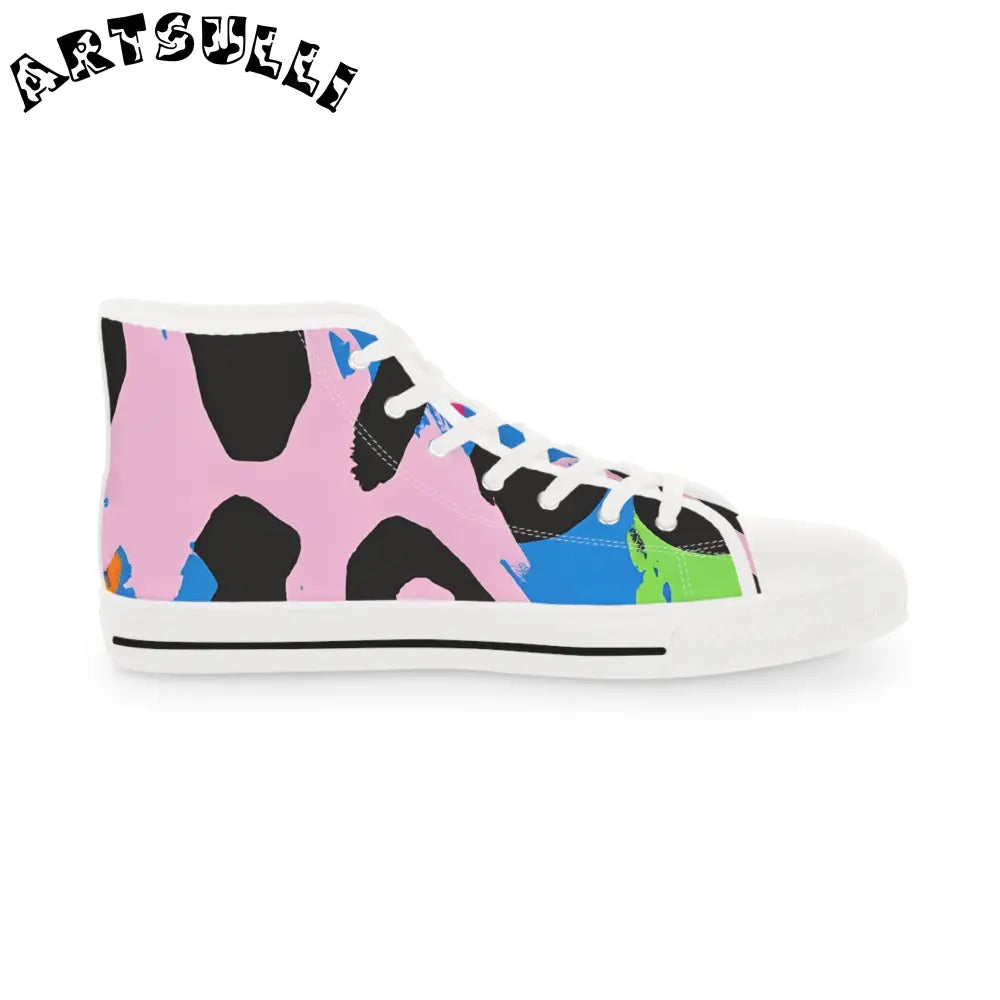 Cow Print Breathable Polyester Canvas Sneakers, Artsulli - Art is Long, Life is Short, Shoes, , , , , , , 