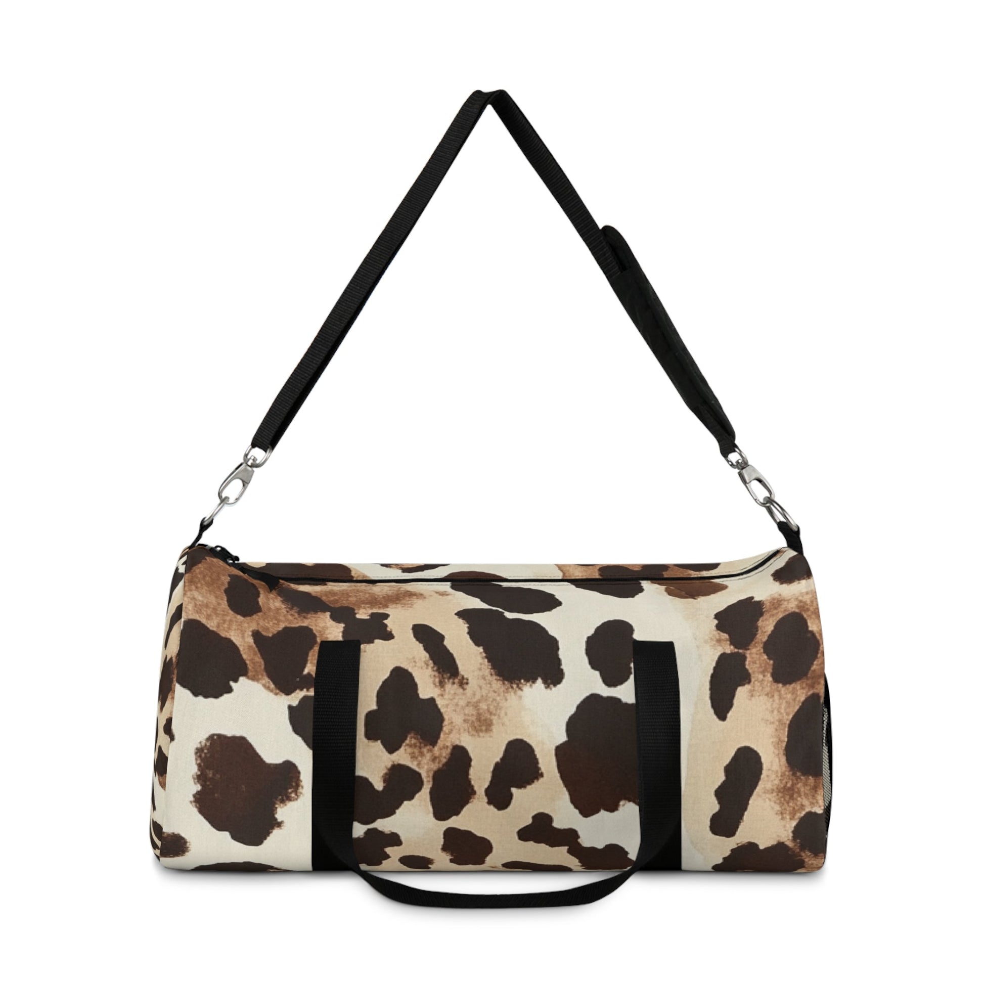 Cow Print Duffel Bags with Black Straps, Artsulli - Art is Long, Life is Short, Bags, , , , , , , 