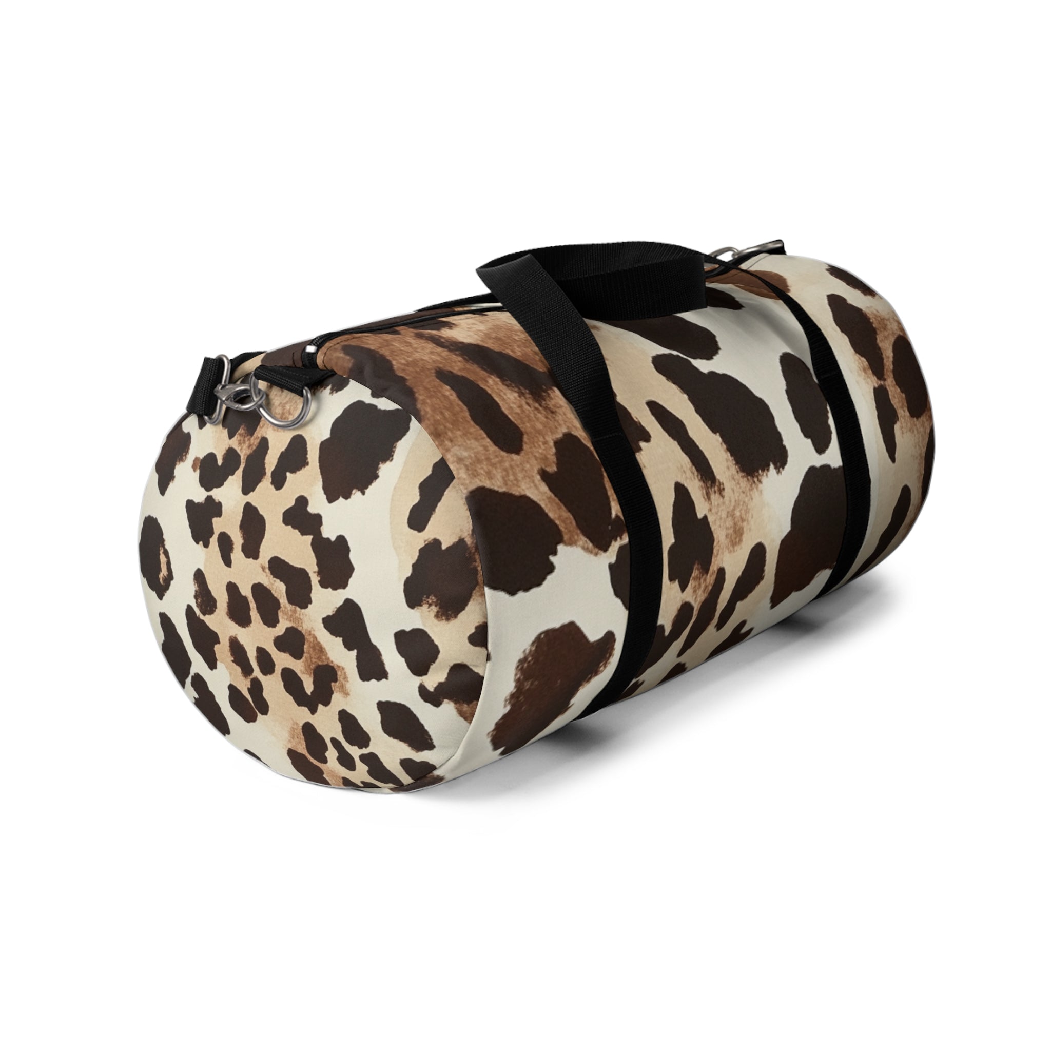 Cow Print Duffel Bags with Black Straps, Artsulli - Art is Long, Life is Short, Bags, , , , , , , 