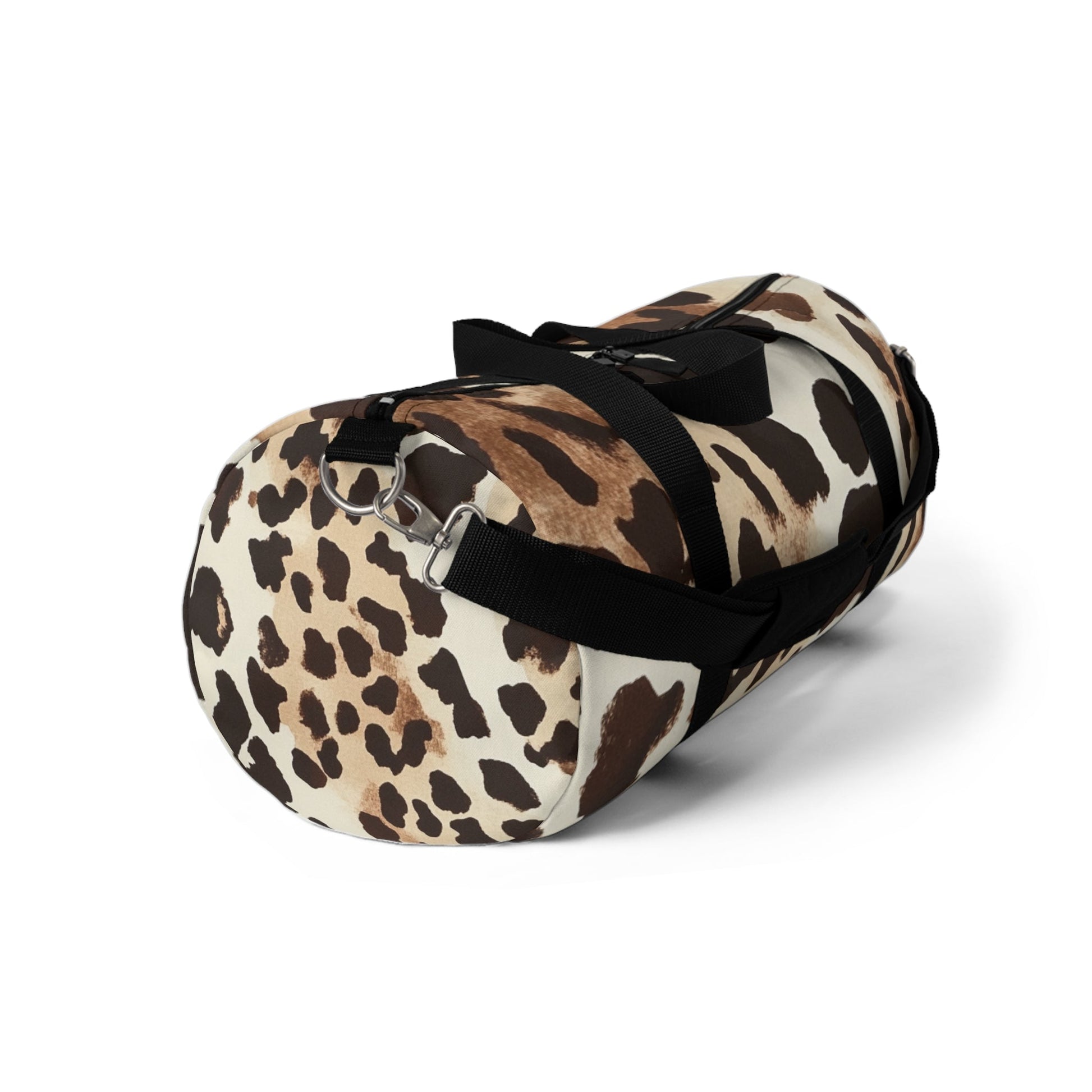 Cow Print Duffel Bags with Black Straps, Artsulli - Art is Long, Life is Short, Bags, , , , , , , 