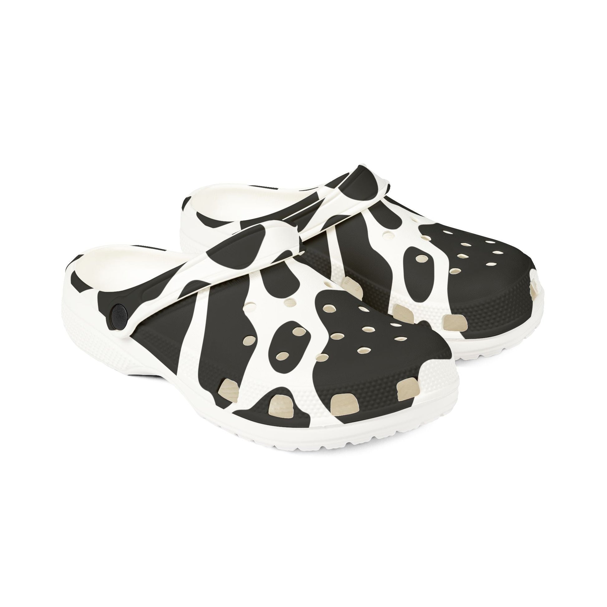 Cow Print EVA Foam Clogs, Artsulli - Art is Long, Life is Short, Shoes, , , , , , , 