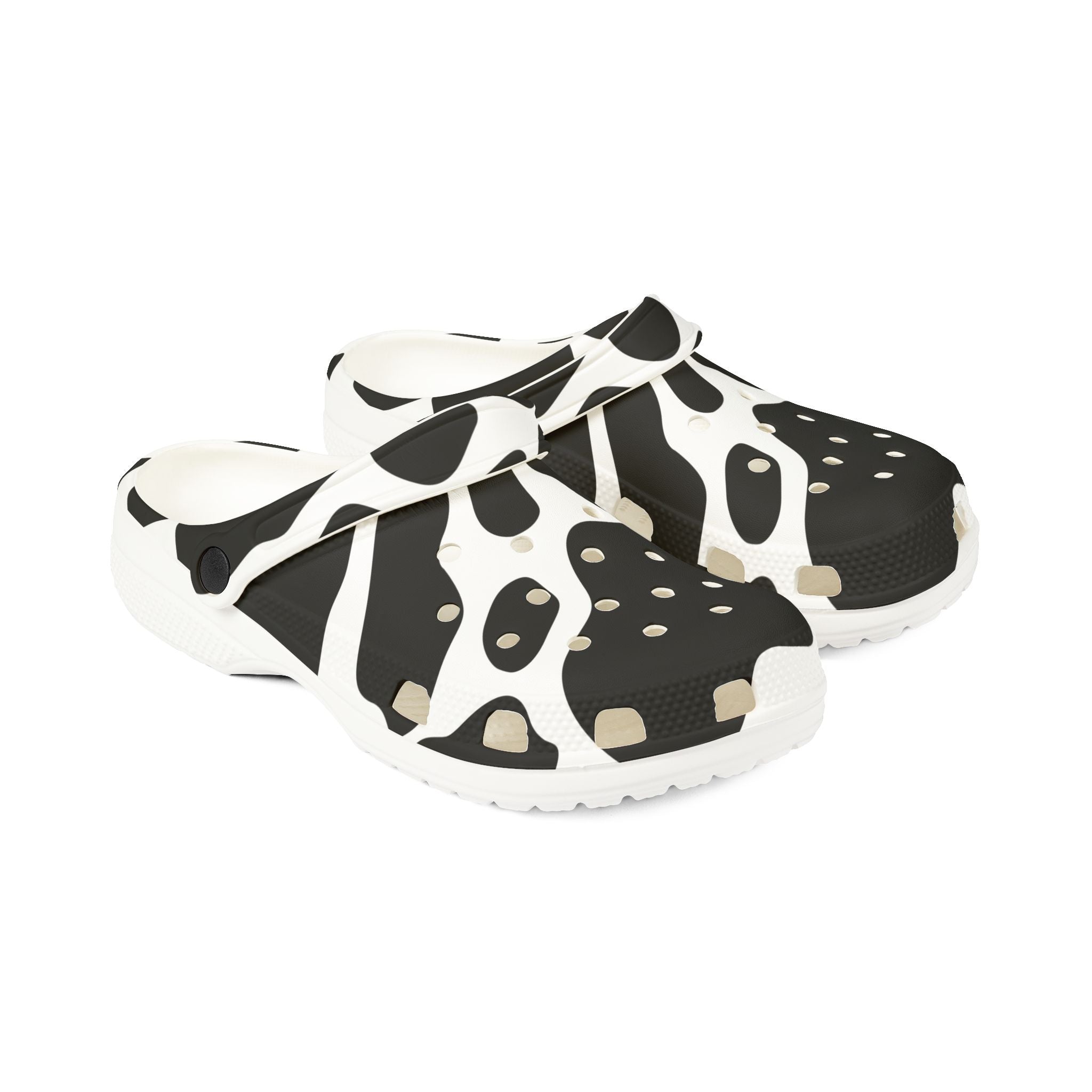 Cow Print EVA Foam Clogs, Artsulli - Art is Long, Life is Short, Shoes, , , , , , , 