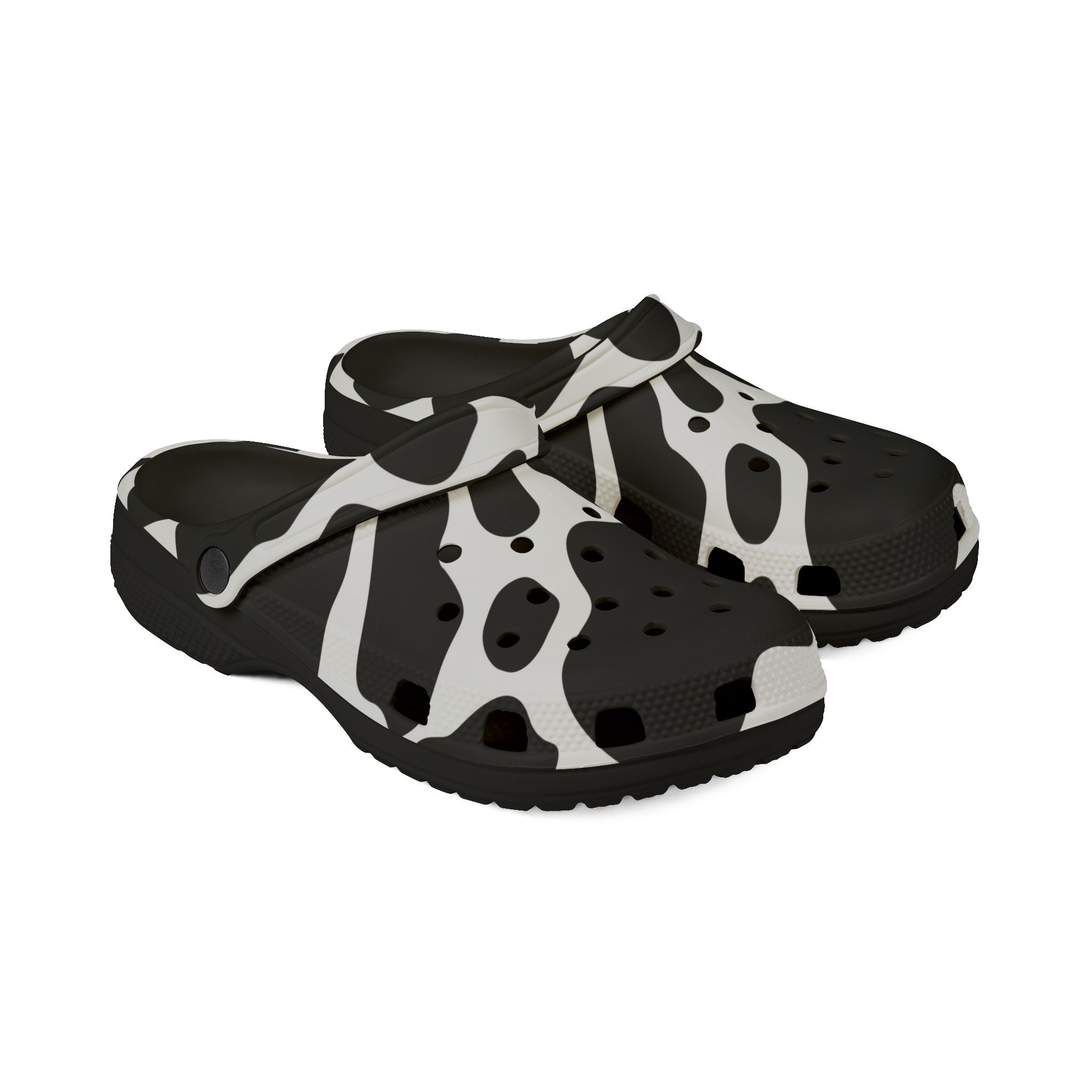 Cow Print EVA Foam Clogs, Artsulli - Art is Long, Life is Short, Shoes, , , , , , , 