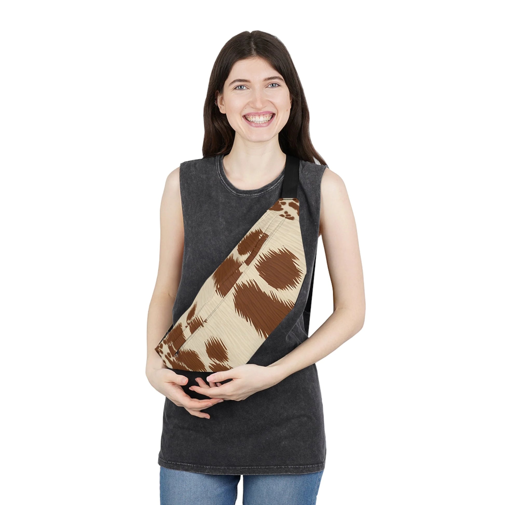 JAKKOUTTHEBXX Cow Print Fanny Pack 2025