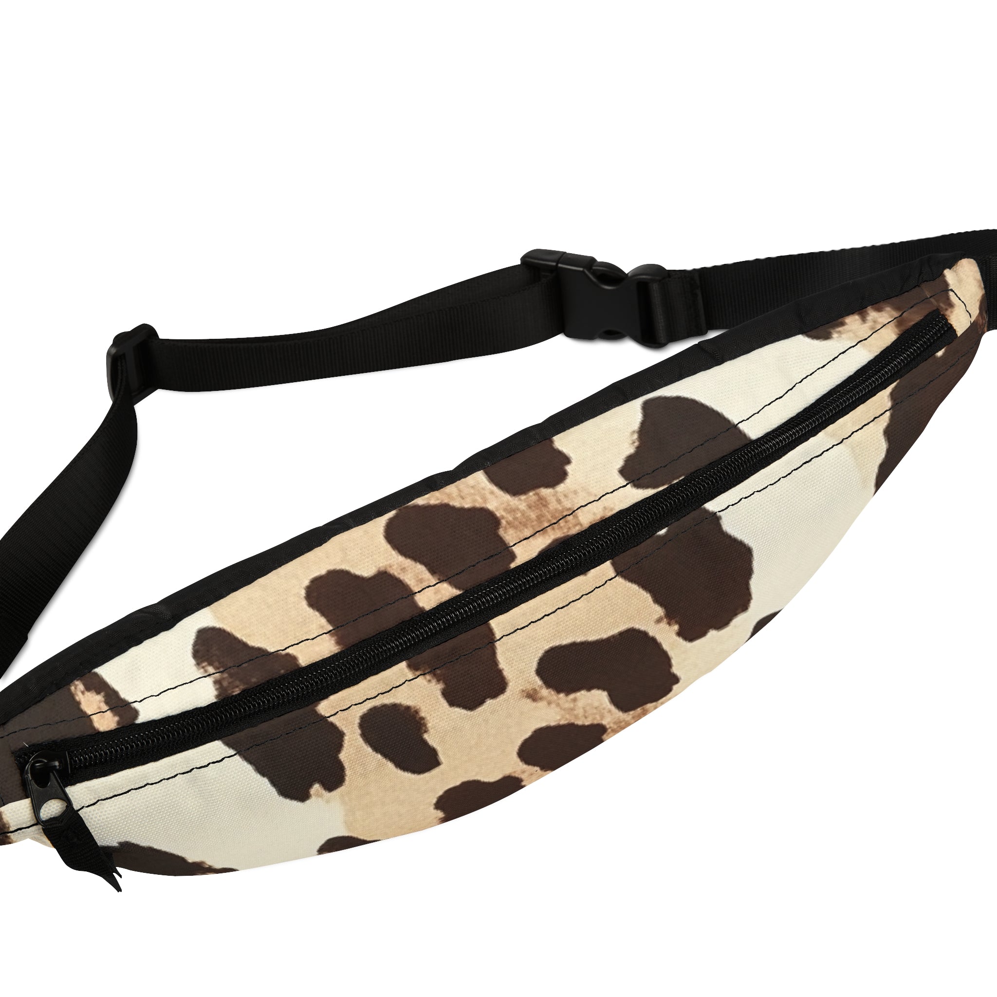 Cow Print Fanny Pack, Artsulli - Art is Long, Life is Short, Bags, , , , , , , 