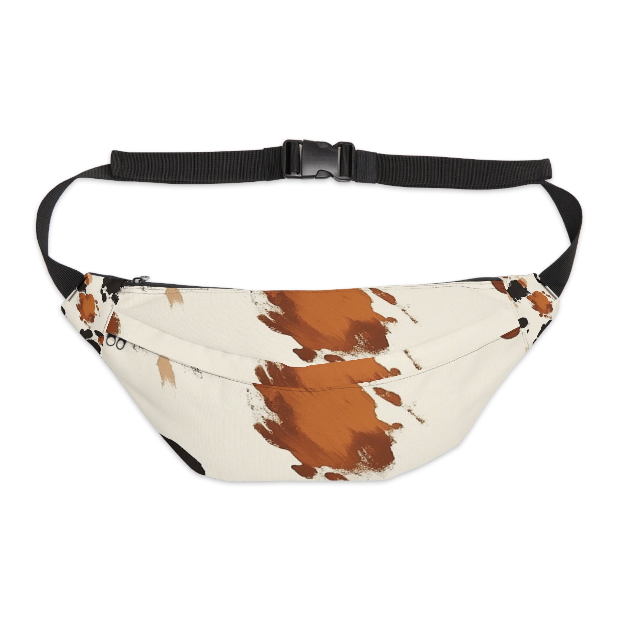 Cow Print Fanny Pack, Artsulli - Art is Long, Life is Short, Bags, Size, 8" × 9" × 4'', , , , , 65282553047664817218