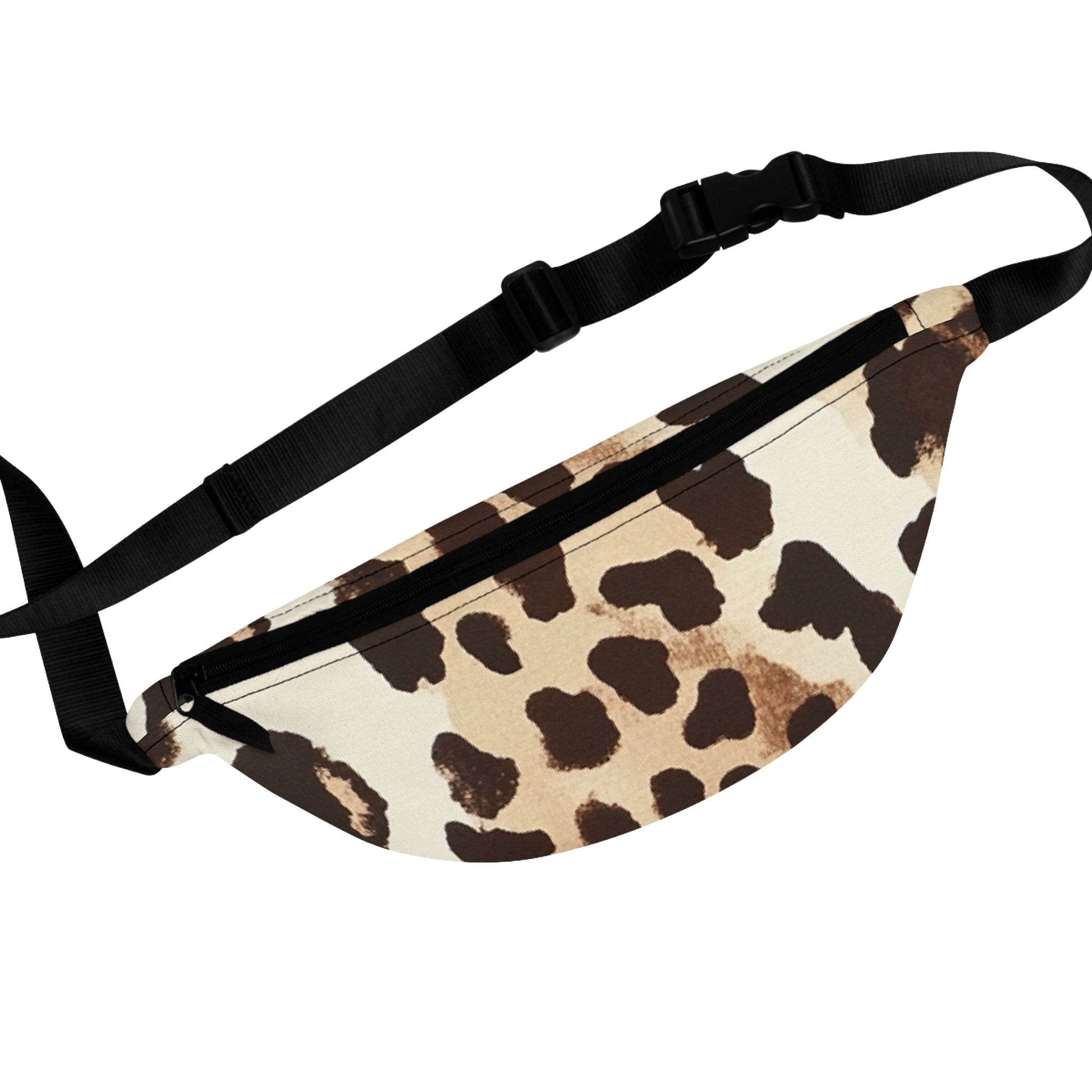 Cow Print Fanny Pack, Artsulli - Art is Long, Life is Short, Bags, Size, One size, , , , , 38751499498023324769