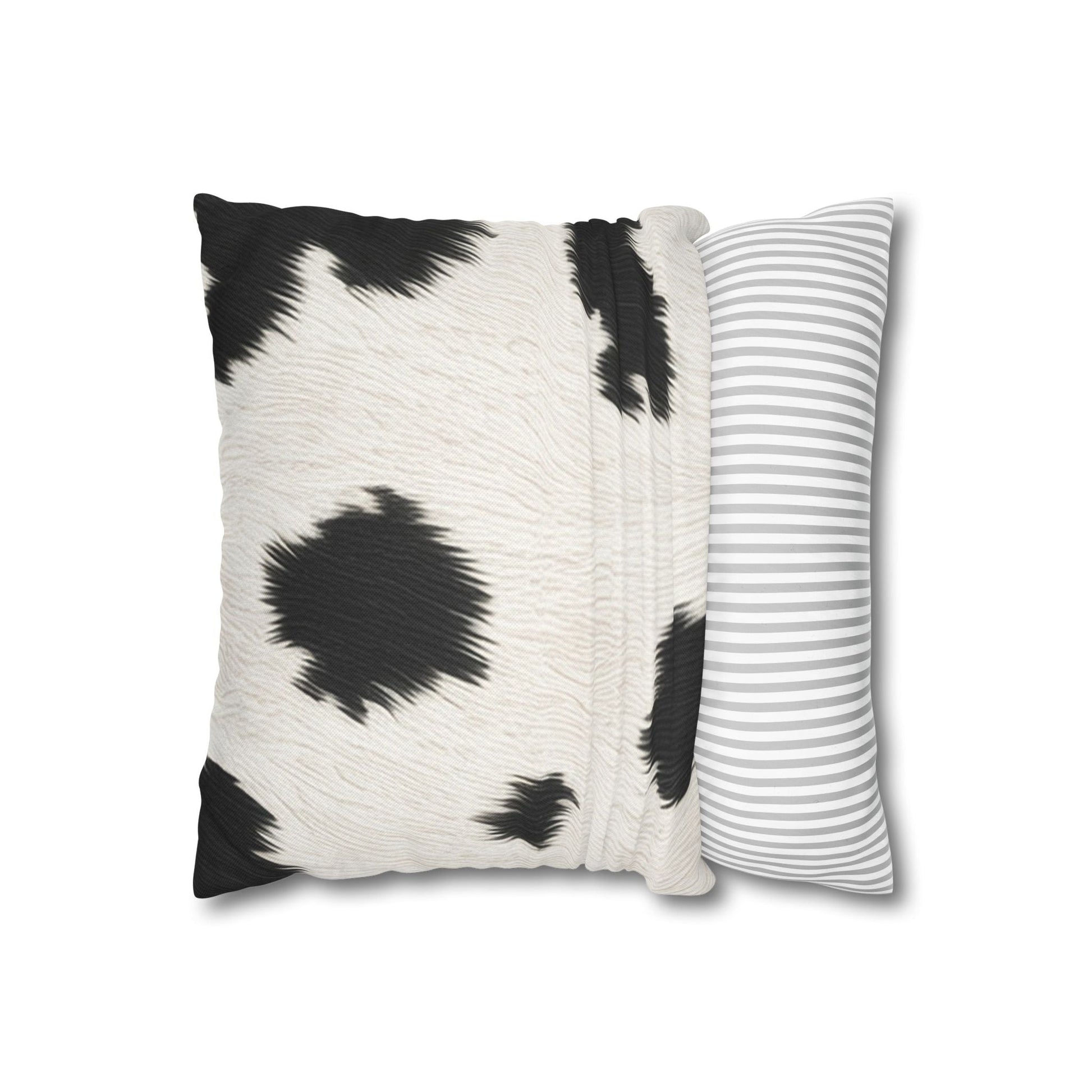 Cow Print Faux Fur Throw Pillowcase, Artsulli - Art is Long, Life is Short, Home Decor, , , , , , , 