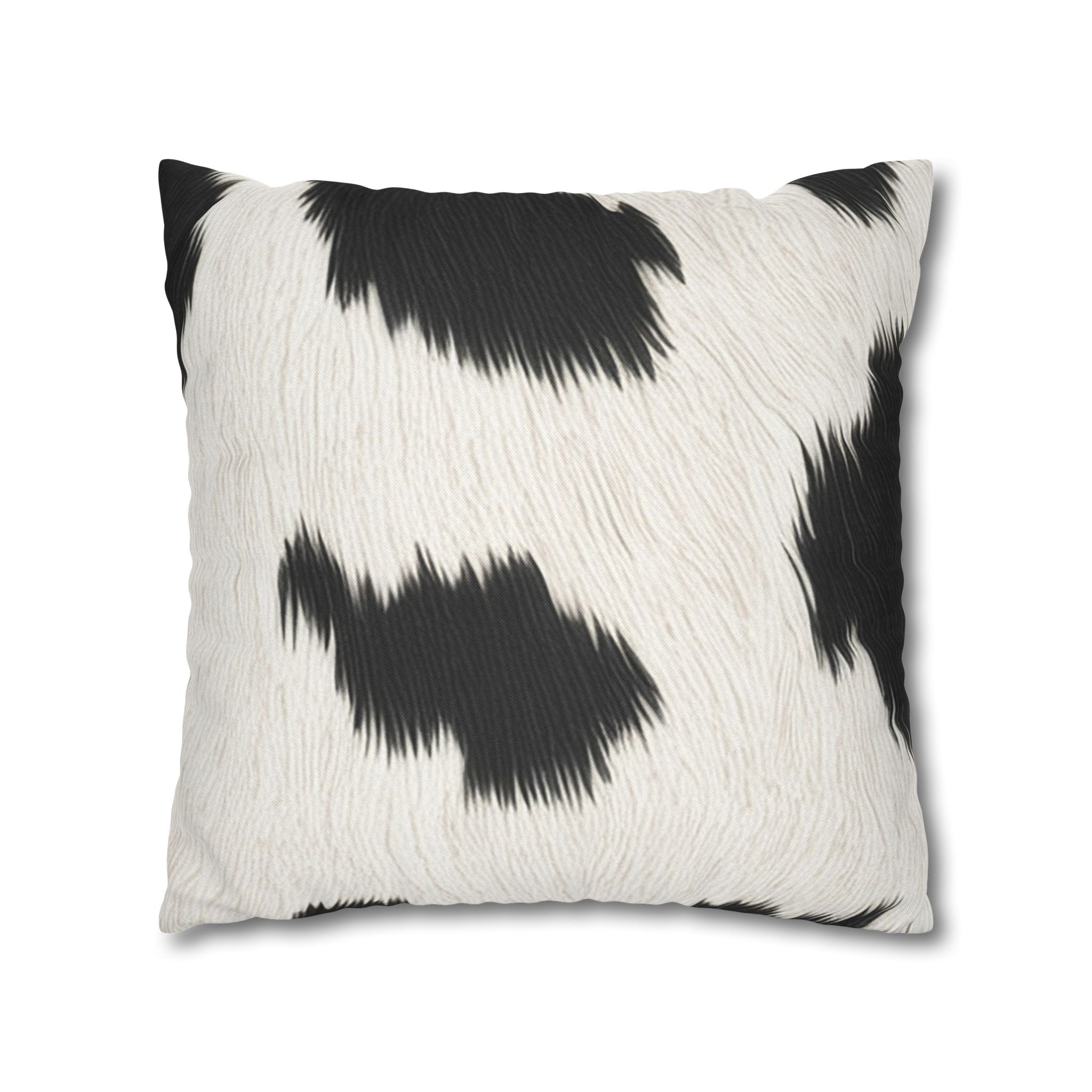 Cow Print Faux Fur Throw Pillowcase, Artsulli - Art is Long, Life is Short, Home Decor, , , , , , , 