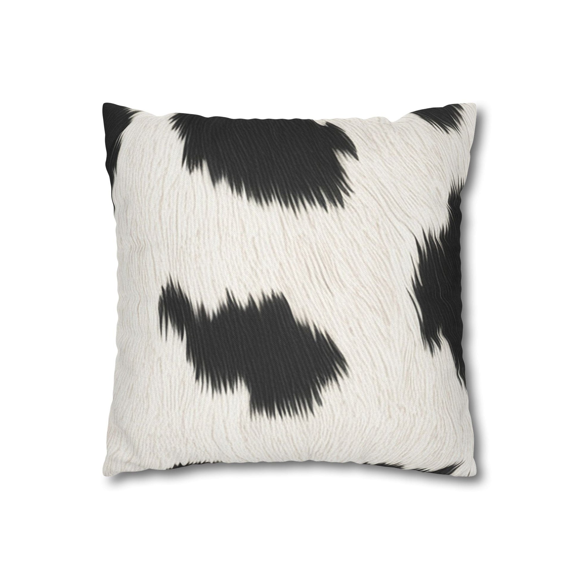 Cow Print Faux Fur Throw Pillowcase, Artsulli - Art is Long, Life is Short, Home Decor, , , , , , , 