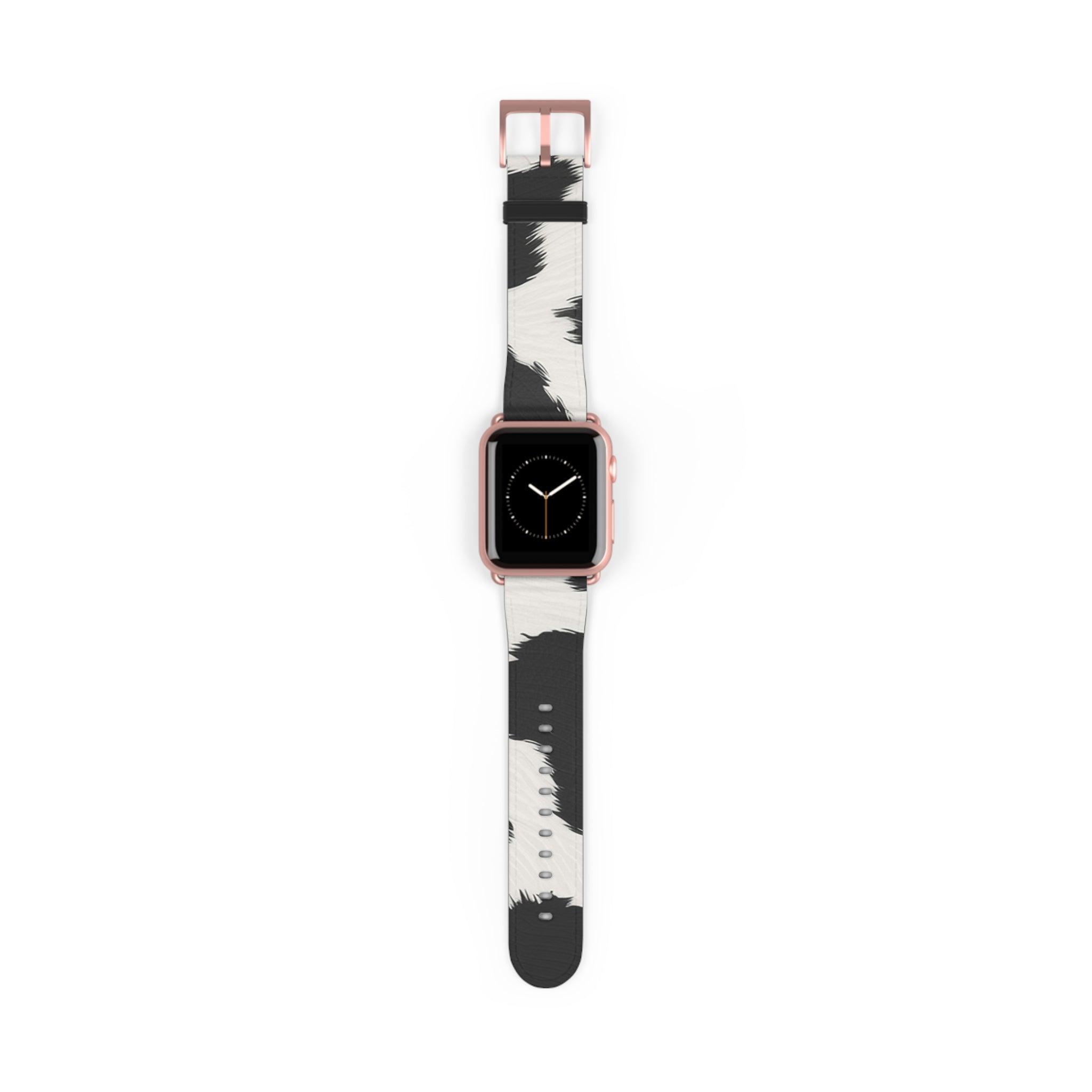 Cow Print Faux Leather Apple Watch Band, Artsulli - Art is Long, Life is Short, Accessories, Size, 38 - 41 mm, Color, Rose Gold Matte, , , 11518762443028384155
