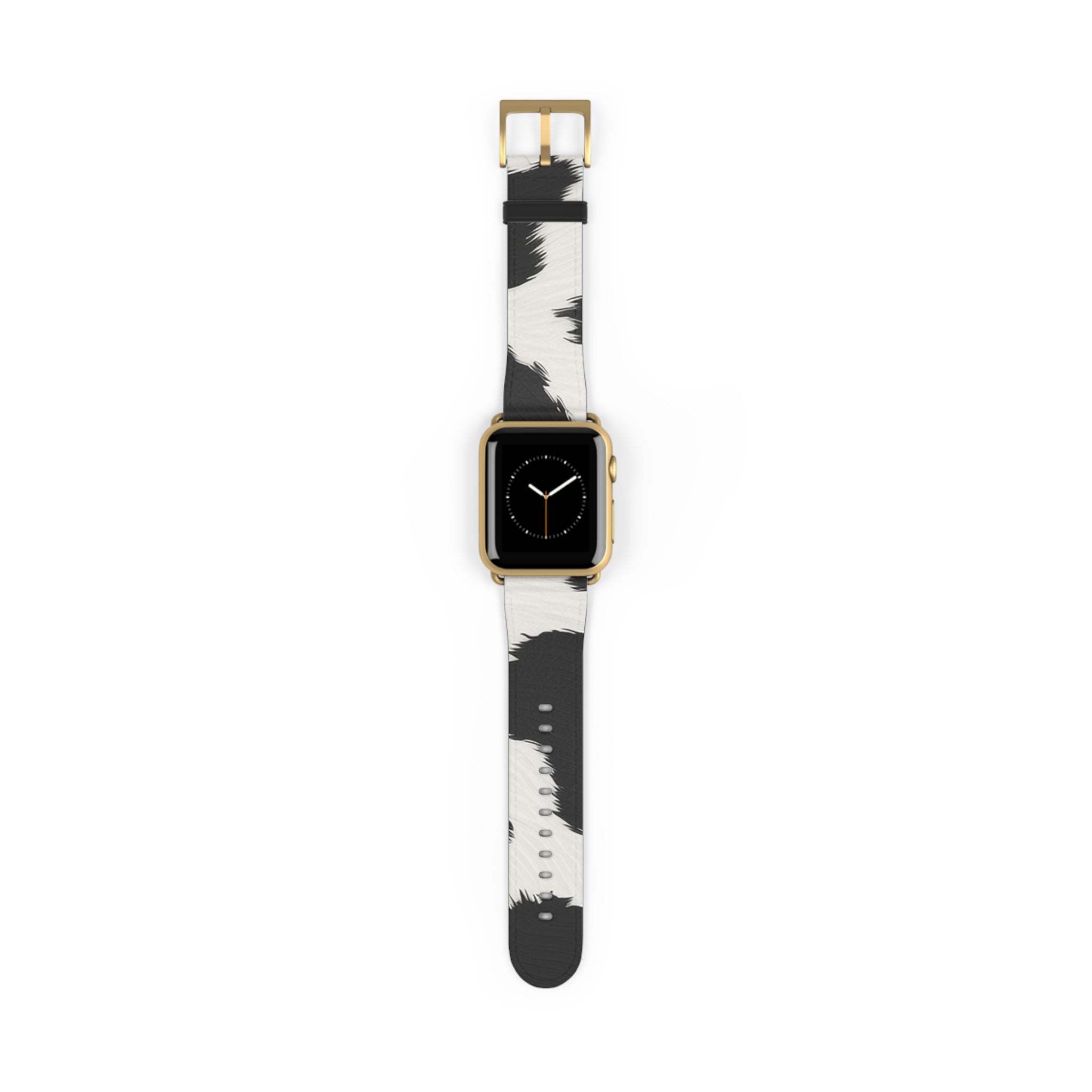 Cow Print Faux Leather Apple Watch Band, Artsulli - Art is Long, Life is Short, Accessories, Size, 38 - 41 mm, Color, Gold Matte, , , 15567967206374044288