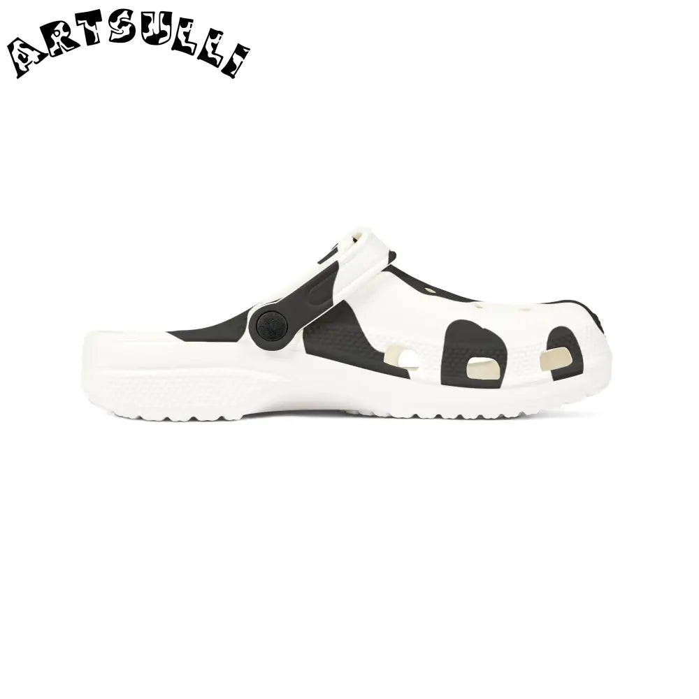 JAKKOUTTHEBXX Cow Print EVA Foam Clogs with Illustration Printed Design 2025