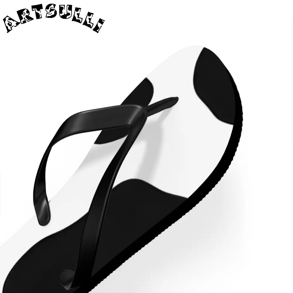 JAKKOUTTHEBXX Cow Print Illustration Printed Flip Flops 2025