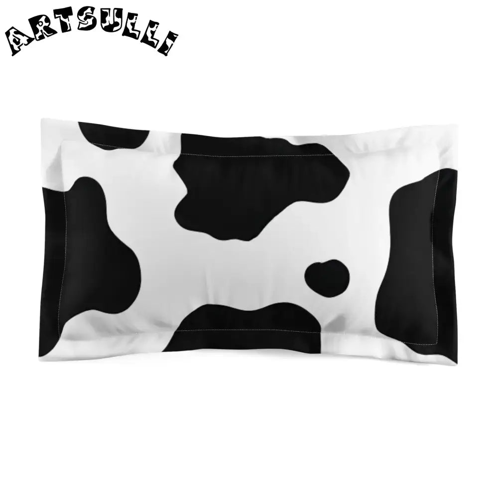 JAKKOUTTHEBXX Black and White Cow Print Pillowcase JAKKOUTTHEBXX