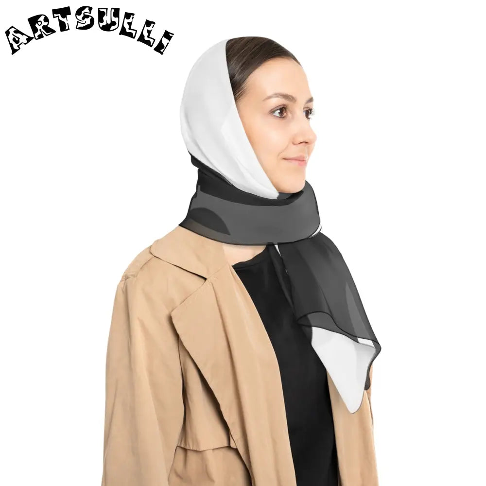 JAKKOUTTHEBXX White and Black Cow Print Bandana JAKKOUTTHEBXX